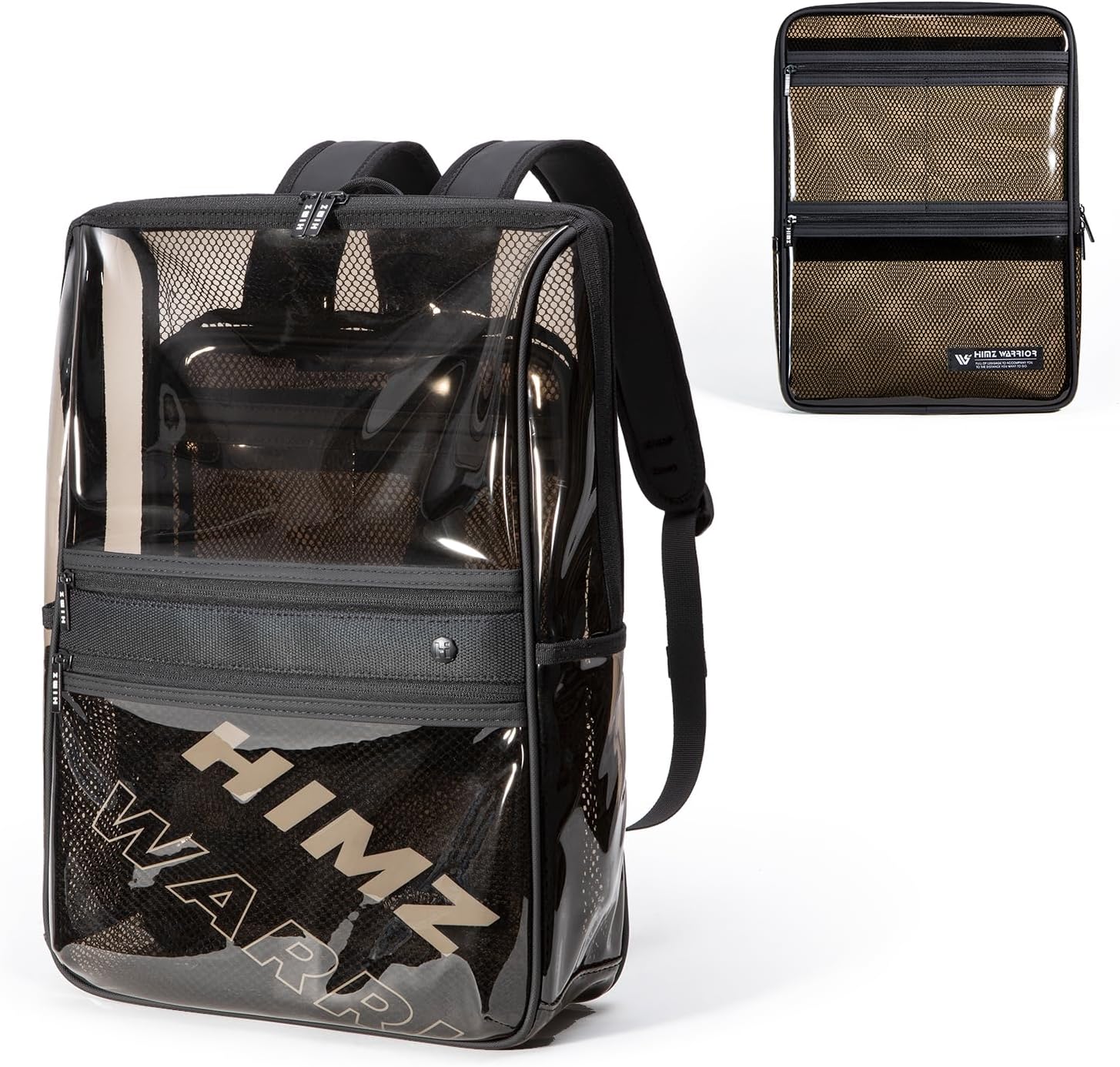 Heavy Duty Clear Backpack 14inch Laptop Bag See Through Backpack with Reinforced Straps, Stadium