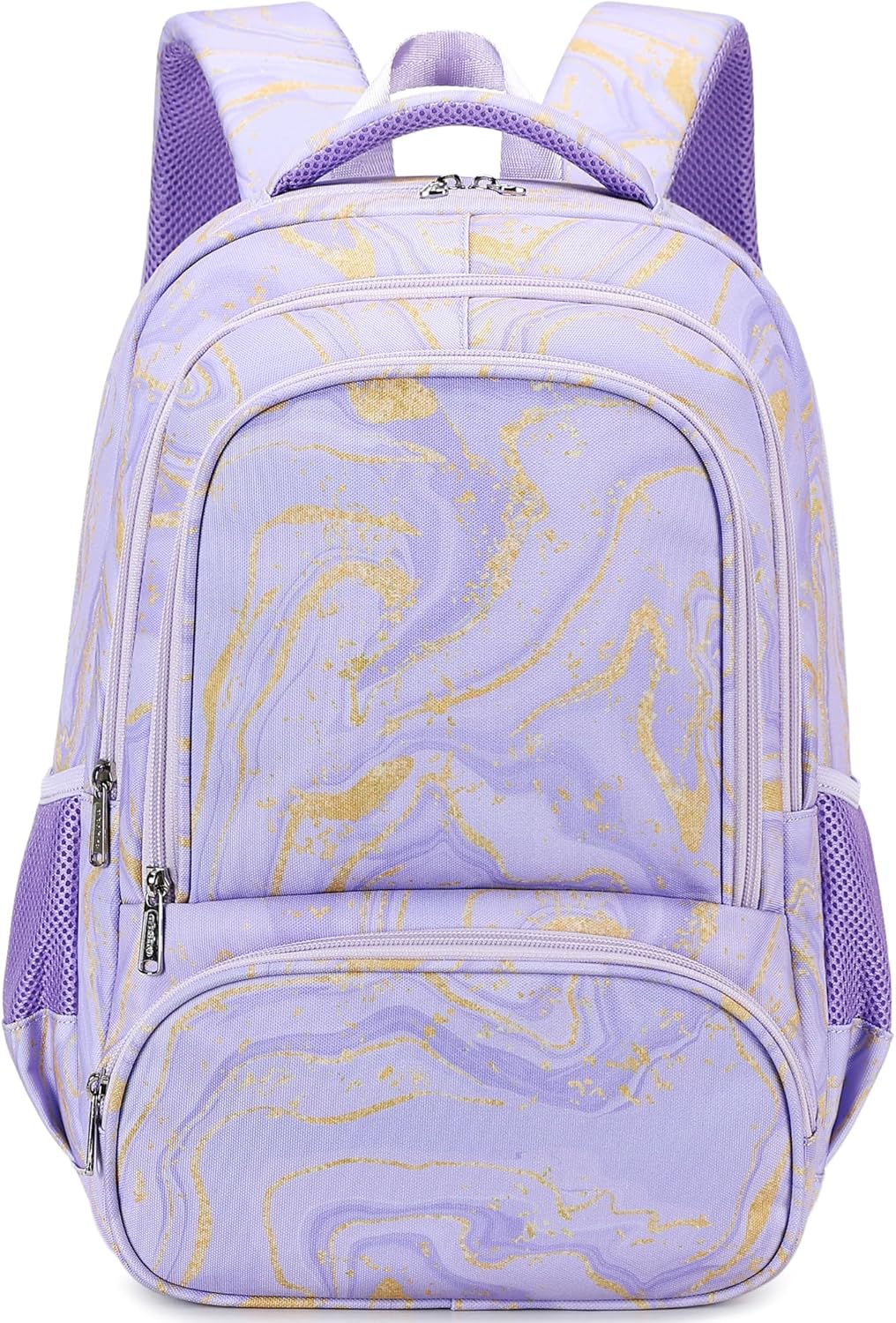 abshoo Marble Lightweight Kids Backpack For School Girls Elementary Kindergarten Bookbag School Bags (Marble Purple)
