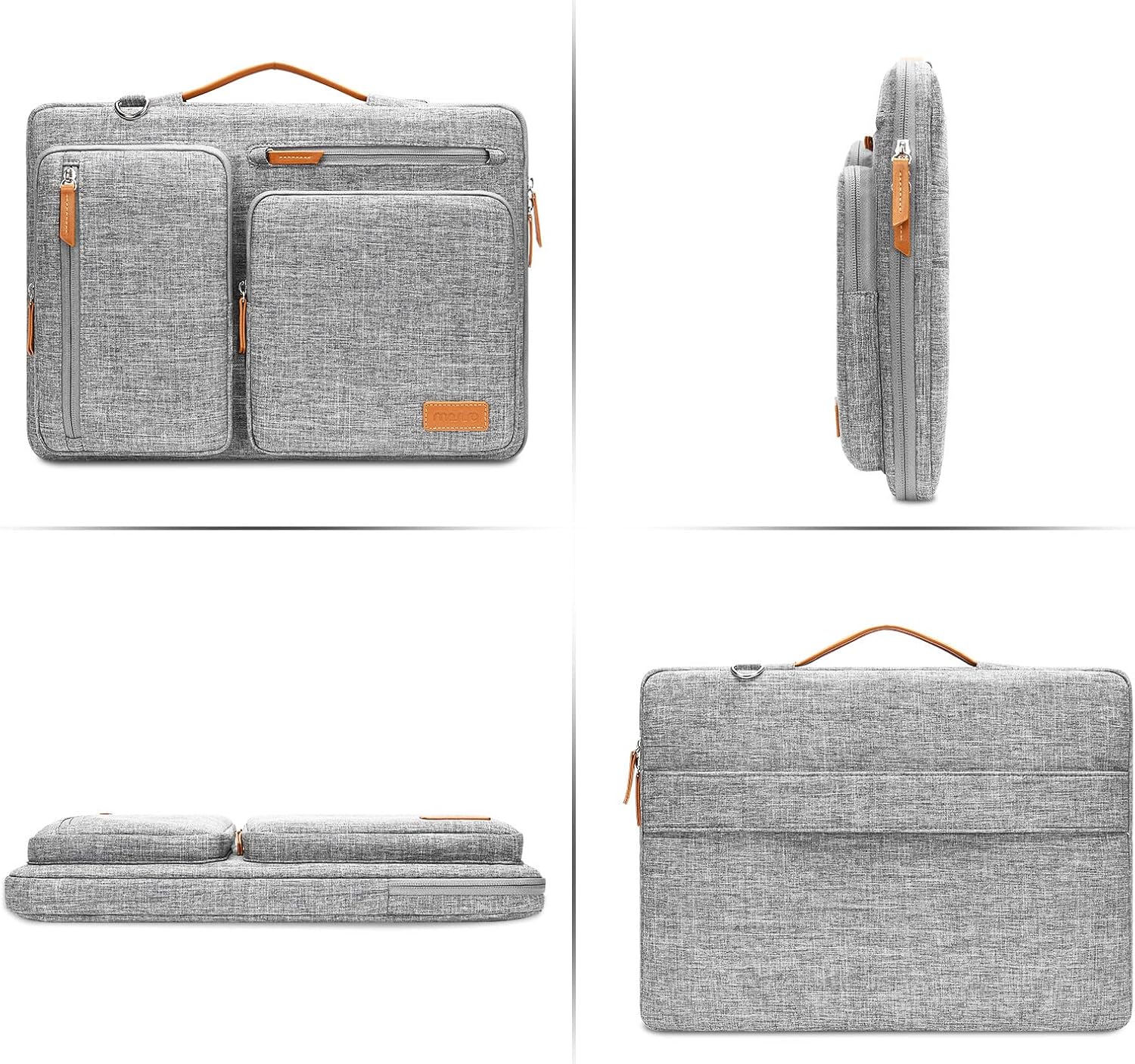MOSISO 360 Protective Laptop Shoulder Bag,15 inch Computer Bag Compatible with MacBook Air M4 M3