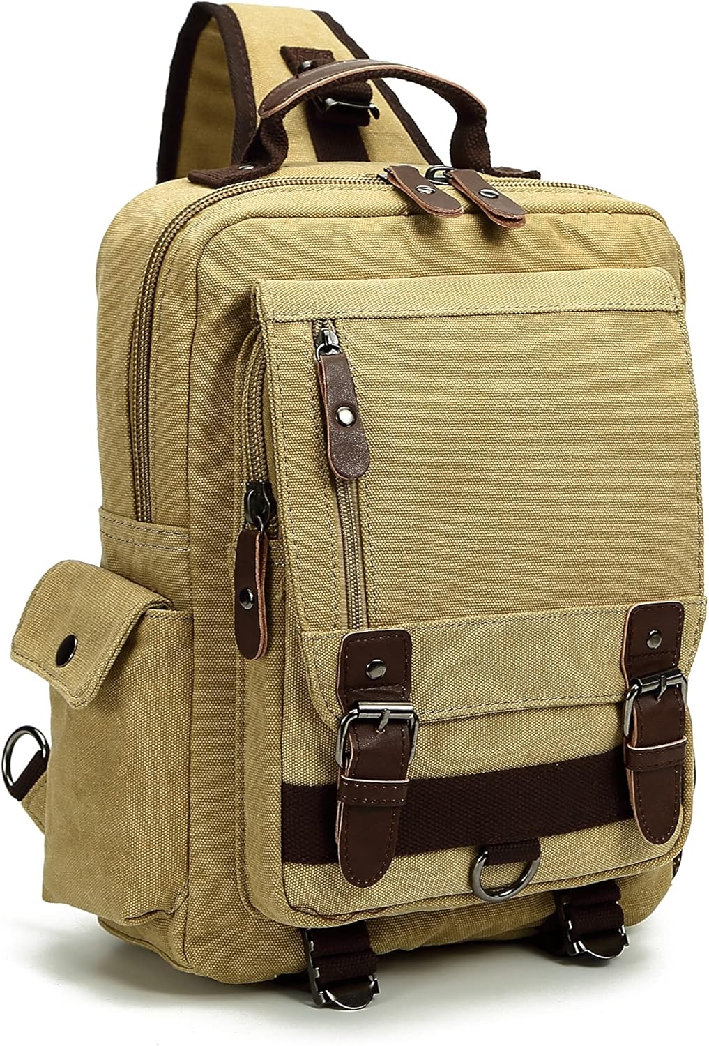 Sechunk Canvas Messenger Bag Sling Bag Crossbody Bag Shoulder Bag Retro Cross Body Handbags