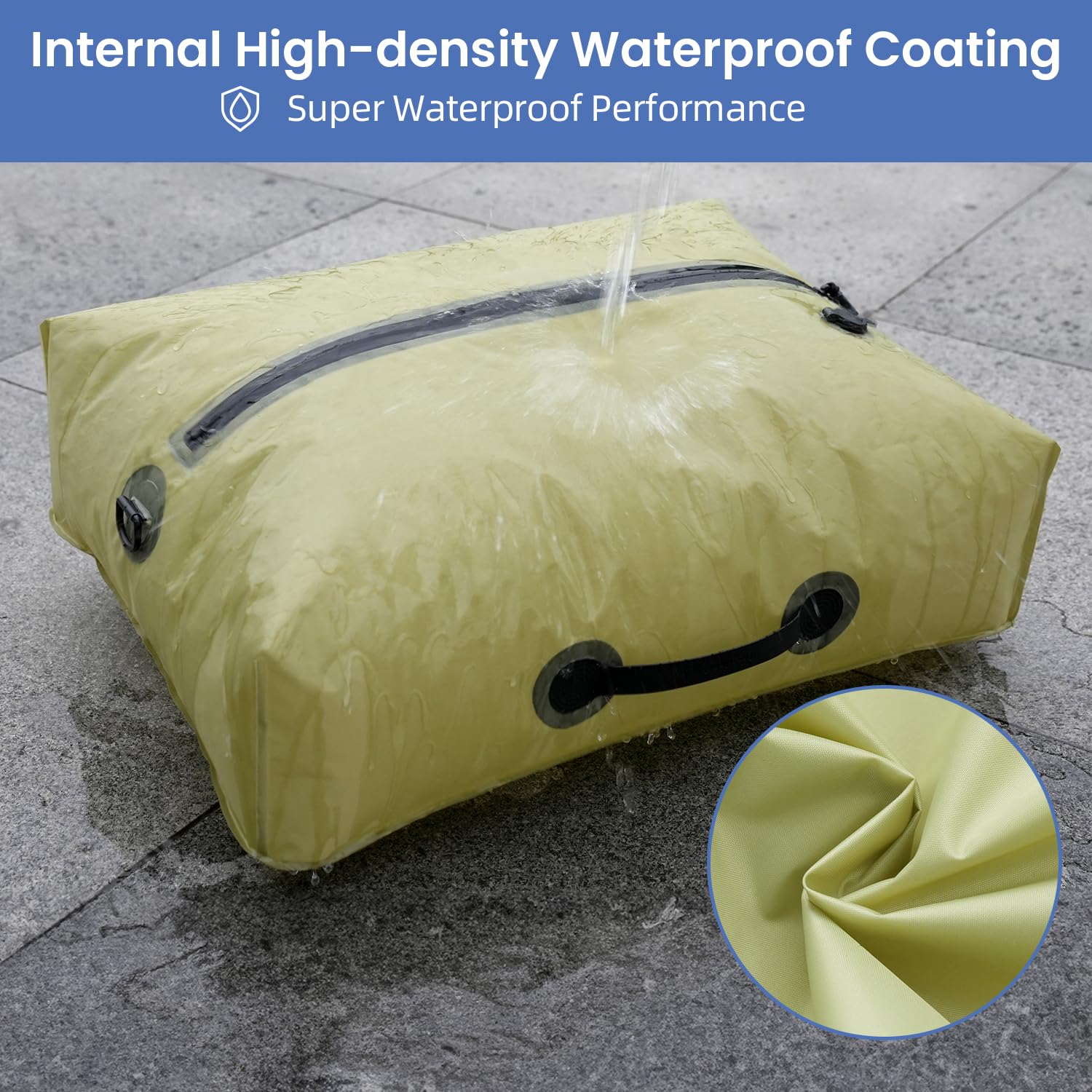 BAGAIL TPU Vacuum Bag for Travel, Reusable Compression Bag with IPX8 Waterproof Zipper, Save Space