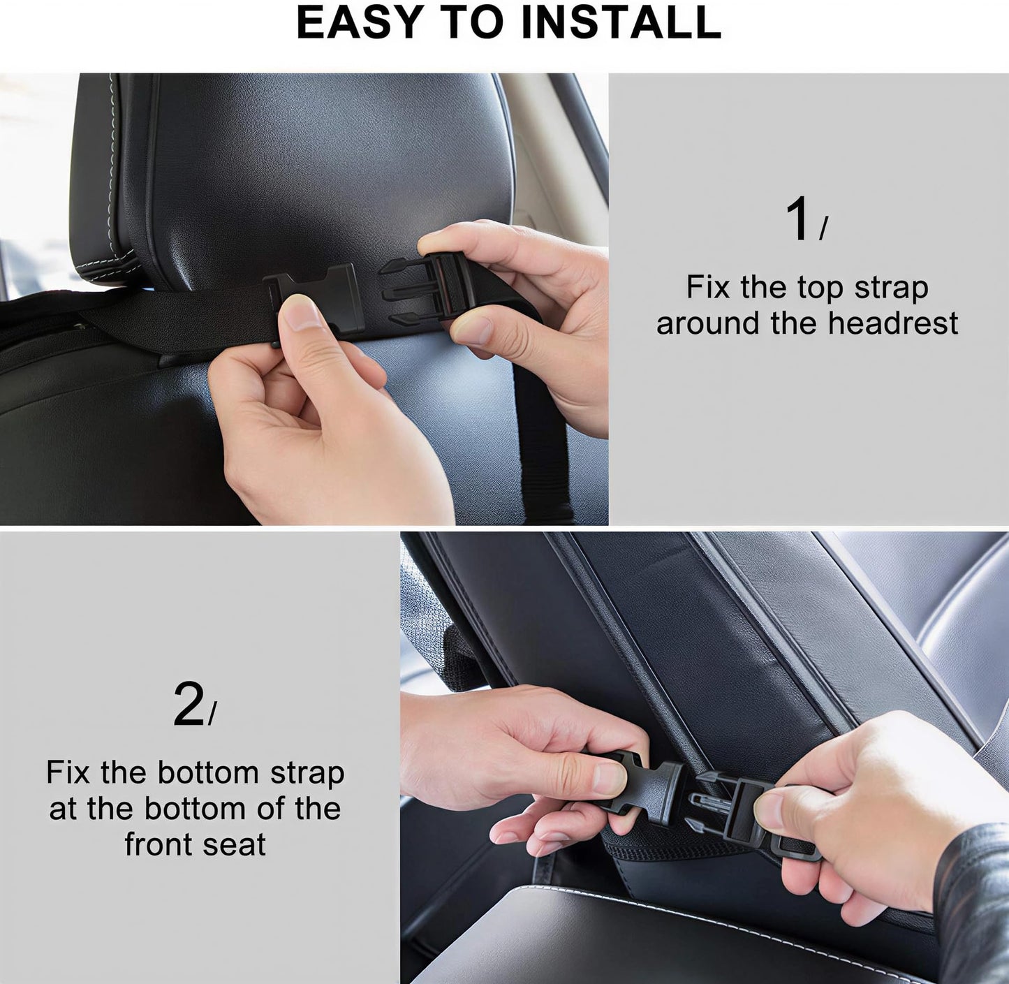 ONE PIX Backseat Car Organizer Mats Back Seat Organizers and Storage Bag with Touch Screen Tablet
