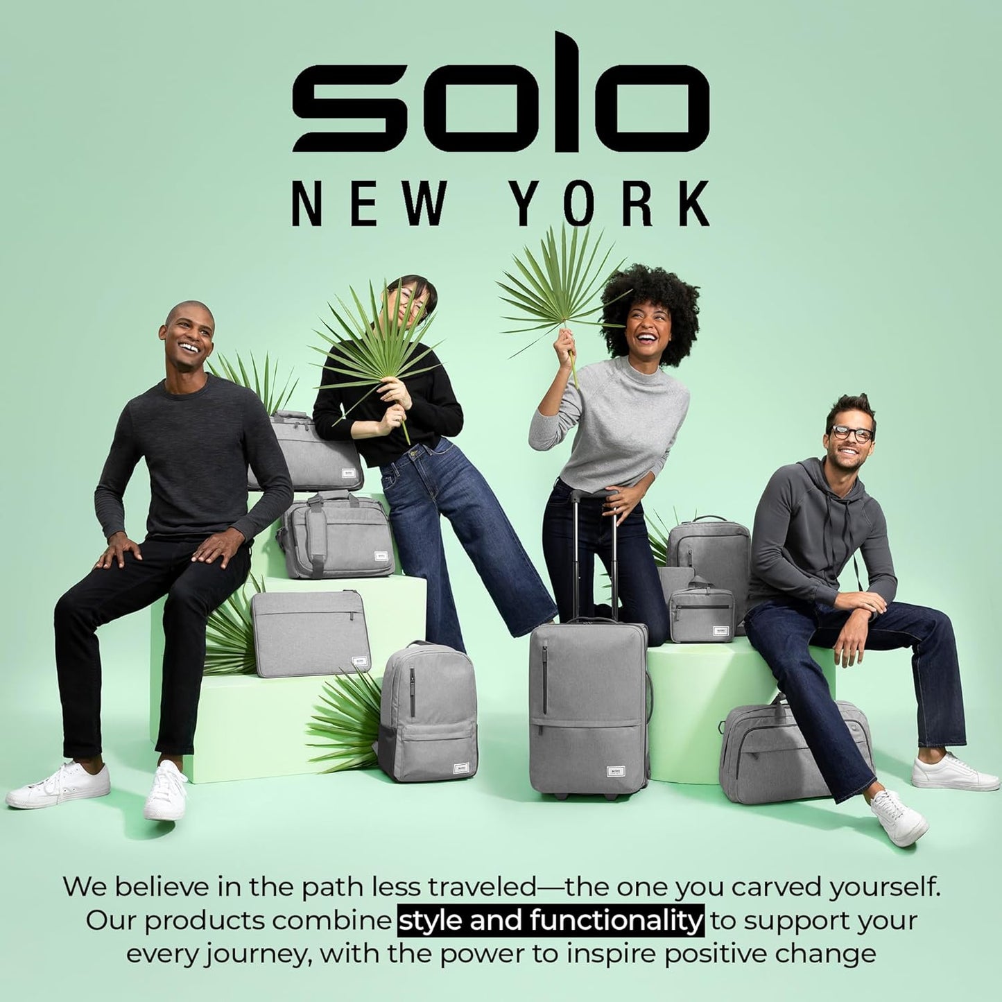 Solo New York Briefcase - Laptop Carrying Bag for Women & Men, Brief for Travel & Work, Internal Tablet Pocket, Adjustable Shoulder Strap, Fits 17.3" Computer - Focus, Black