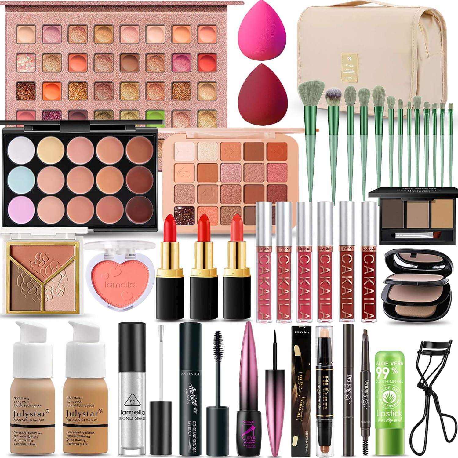 All in One Makeup Kit for Women Full Kit, Professional Travel Makeup Kit for Women & Teens