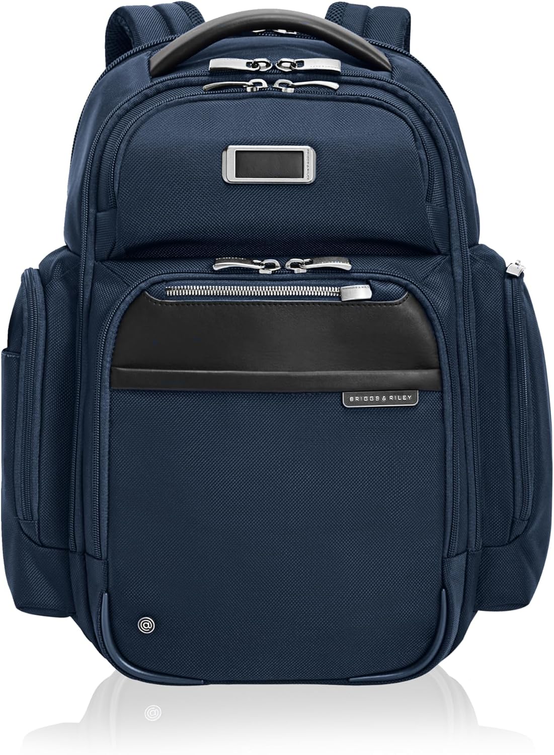 Briggs & Riley Large Cargo Backpack for Women & Men - Laptop Backpack, For Work & Travel, Spacious & Durable, Padded Straps, Fits up to 17" Laptop - @work Collection, Navy