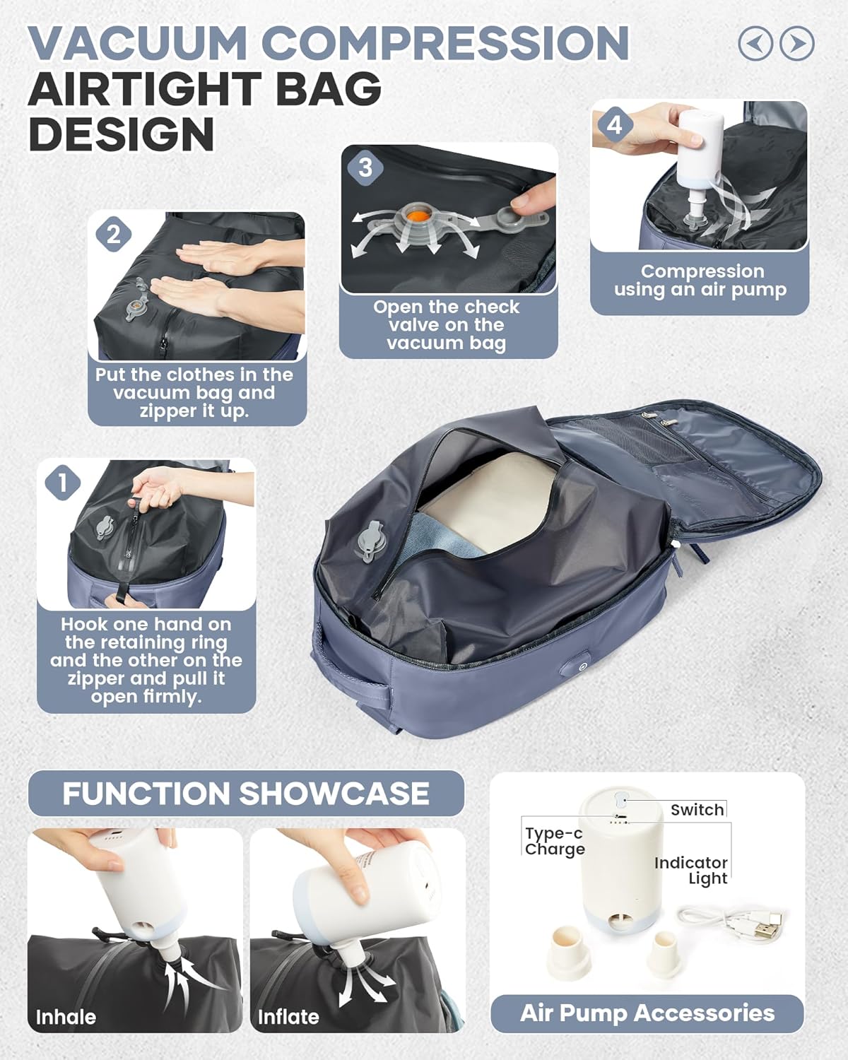 WONHOX Large Travel Backpack Carry on Flight Approved Laptop Work Business Backpack for Women Men Mochila de Viaje