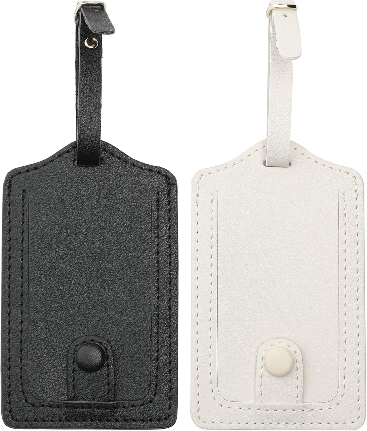 Jagucho Leather Luggage Tags for Men Women-Luggage Tags for Suitcases-Baggage Bag Tag Suitcase Labels ID Tags with Full Back Privacy Cover for Carnival Cruise Ships, Travel Tags