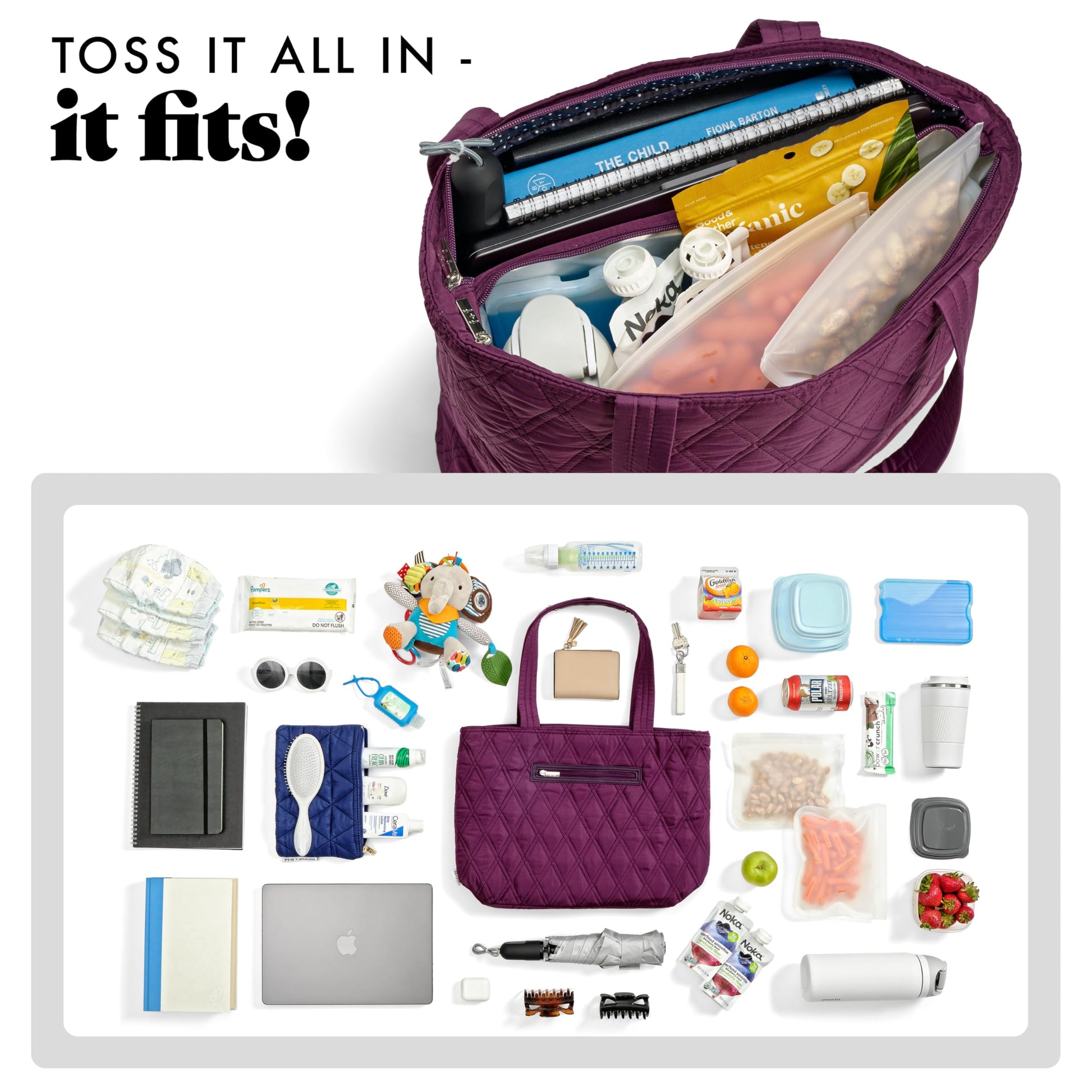 Fit & Fresh Metro 2 in 1 Work Tote Bag with Insulated Lunch Compartment