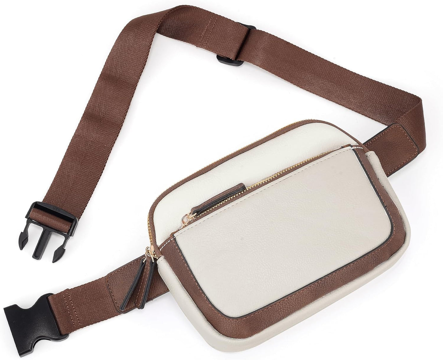 UTO Fanny Pack for Women Crossbody Trendy Fashion Belt Purse Chest Waist Hip Bumbag for Outdoor Shopping Travel Hiking