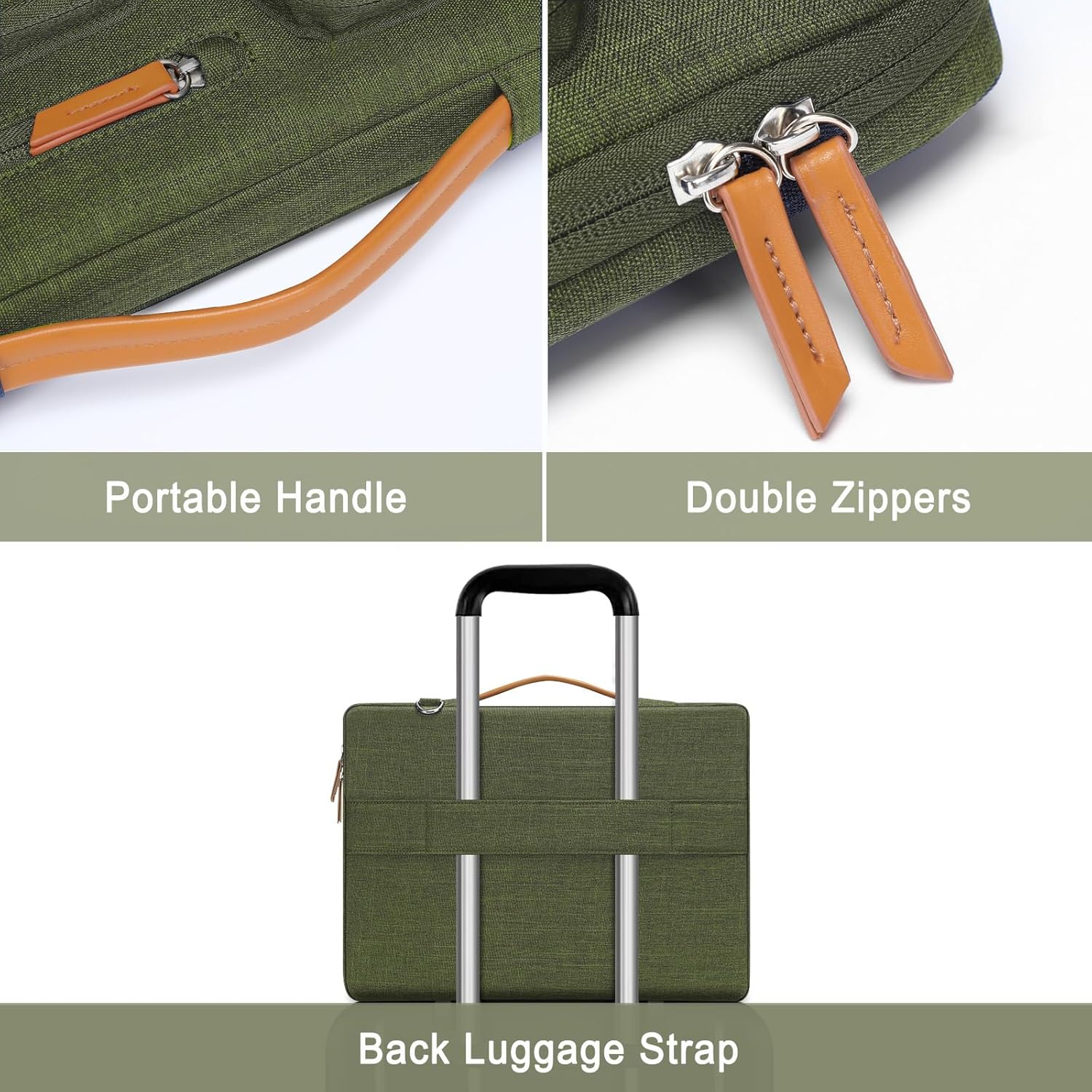 MOSISO 360 Protective Laptop Shoulder Bag,13-13.3 inch Computer Bag Compatible with MacBook, HP