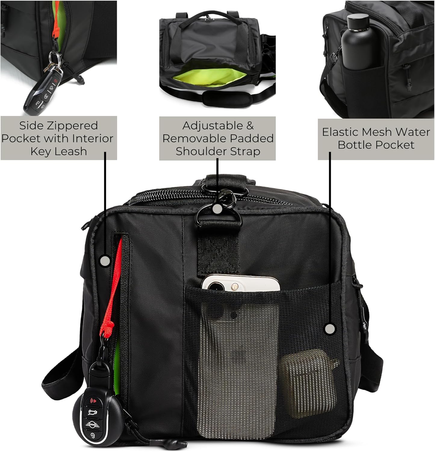 Vooray 22L Boost Duffle Bag – Small Gym Bag for Men and Women, Lightweight Travel Duffel with Shoe Compartment, Durable Sports Tote for Fitness, Training, Overnight Use, and Weekend Trips