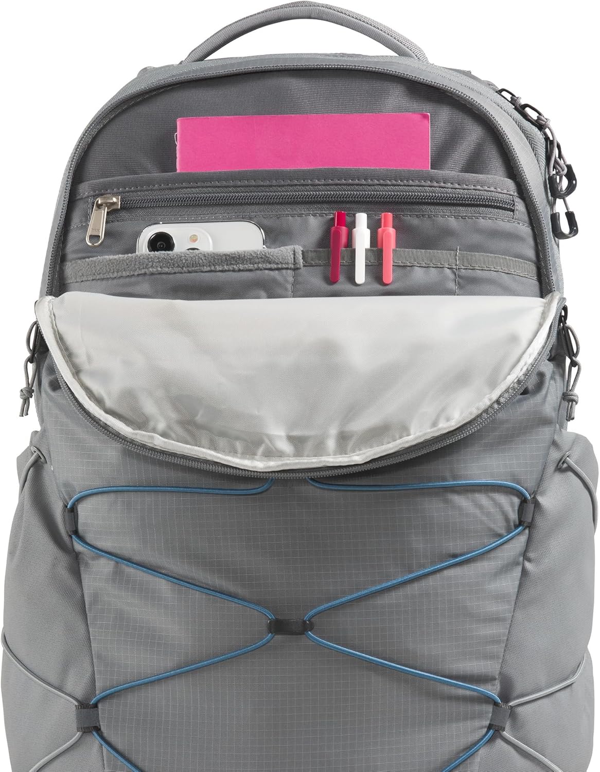 The North Face Borealis Commuter Laptop Backpack | Water Repellent Finish, 16" Laptop Sleeve, Large Main Compartment for Everyday Carry, Concrete, One Size