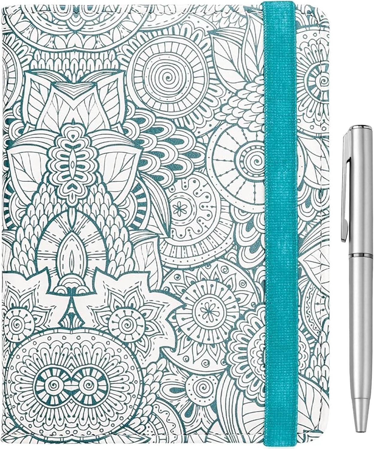 WALNEW Passport Holder for Travel, RFID Passport Cover Wallet for Women Men, PU Leather Passport Book Card Holder Case with Pen, Travelling Essentials for Flying