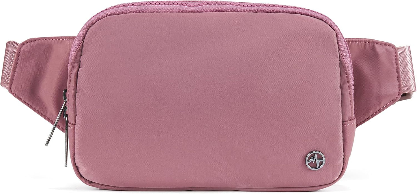 Pander Belt Bag Large 2L, Nylon Fanny Pack Purse for Women and Men with Adjustable Strap