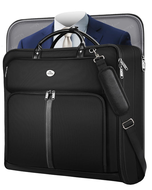 MATEIN Mens Garment Bags for Travel, Large Travel Suit Bag Up to 7 Suits