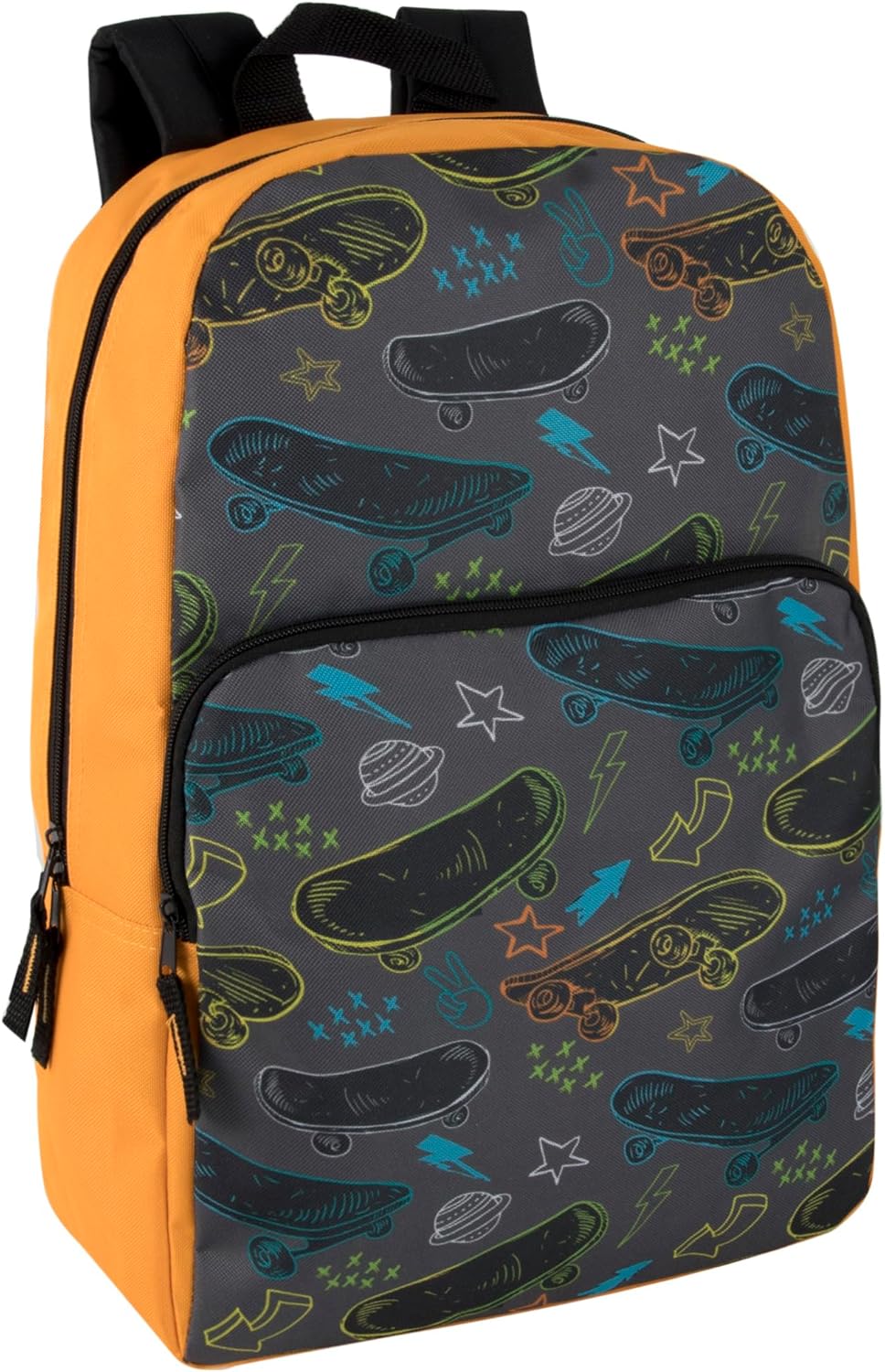 Fun School Backpack for Elementary Middle School Girls and Boys | 17 Inch Printed Backpacks for