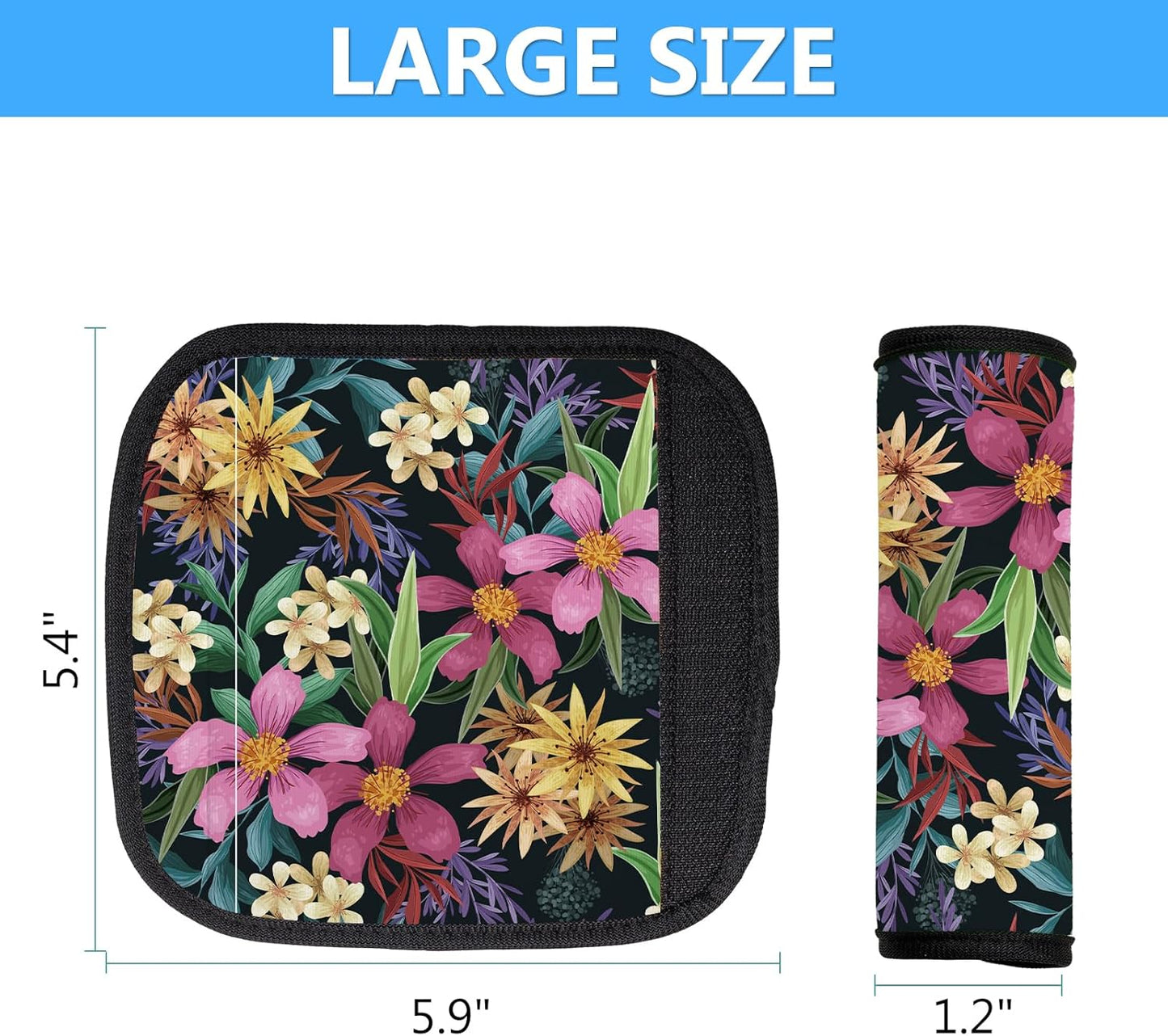 Luggage Handle Wraps 3Pcs – Neoprene Bag Handle Wrap for Bogg, Luggage Identifiers for Suitcases Easy Identification, Stylish & Comfy Suitcase Handle Replacement Travel Accessories for Airport Y01