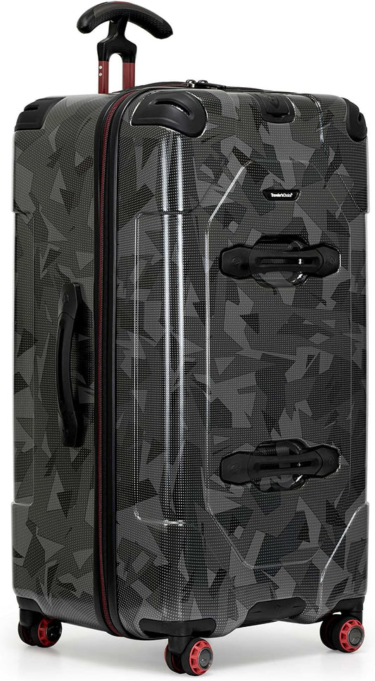 Traveler's Choice Maxporter II Hardside Polycarbonate Spinner Wheels, Gray Camo, 30" Trunk Luggage