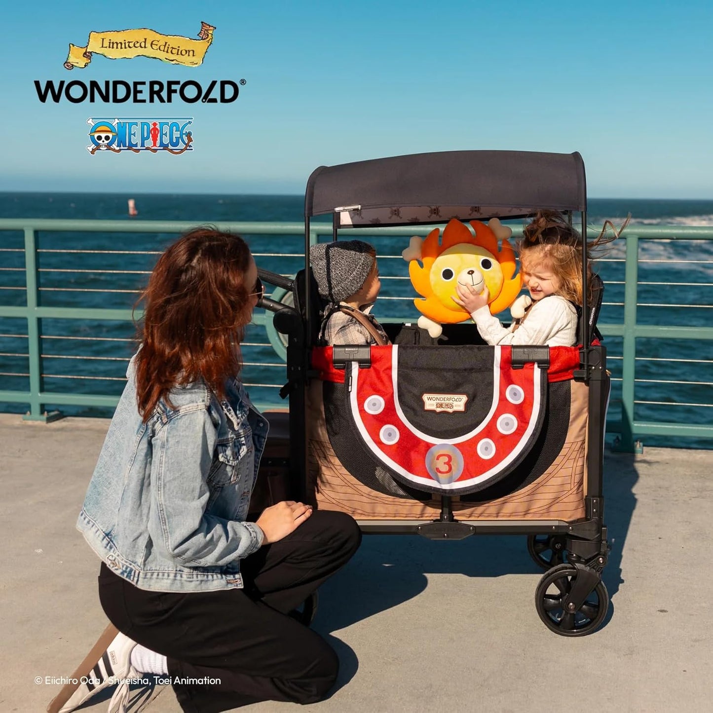 WONDERFOLD Limited Edition ONE PIECE Thousand Sunny Backpack for Collapsible Wagon Stroller