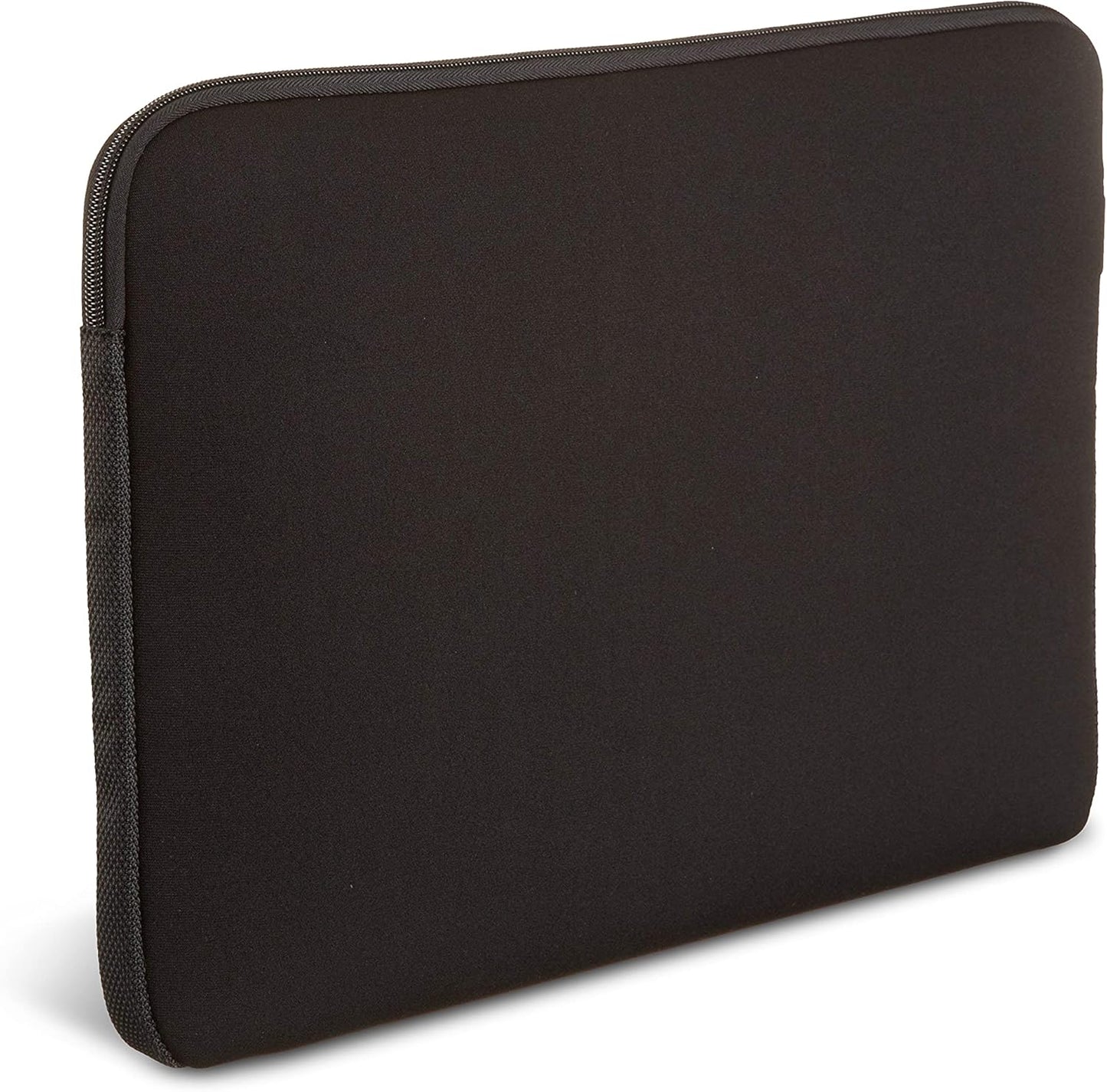 Amazon Basics 17.3-inch Laptop Sleeve, Protective Case with Zipper - Black