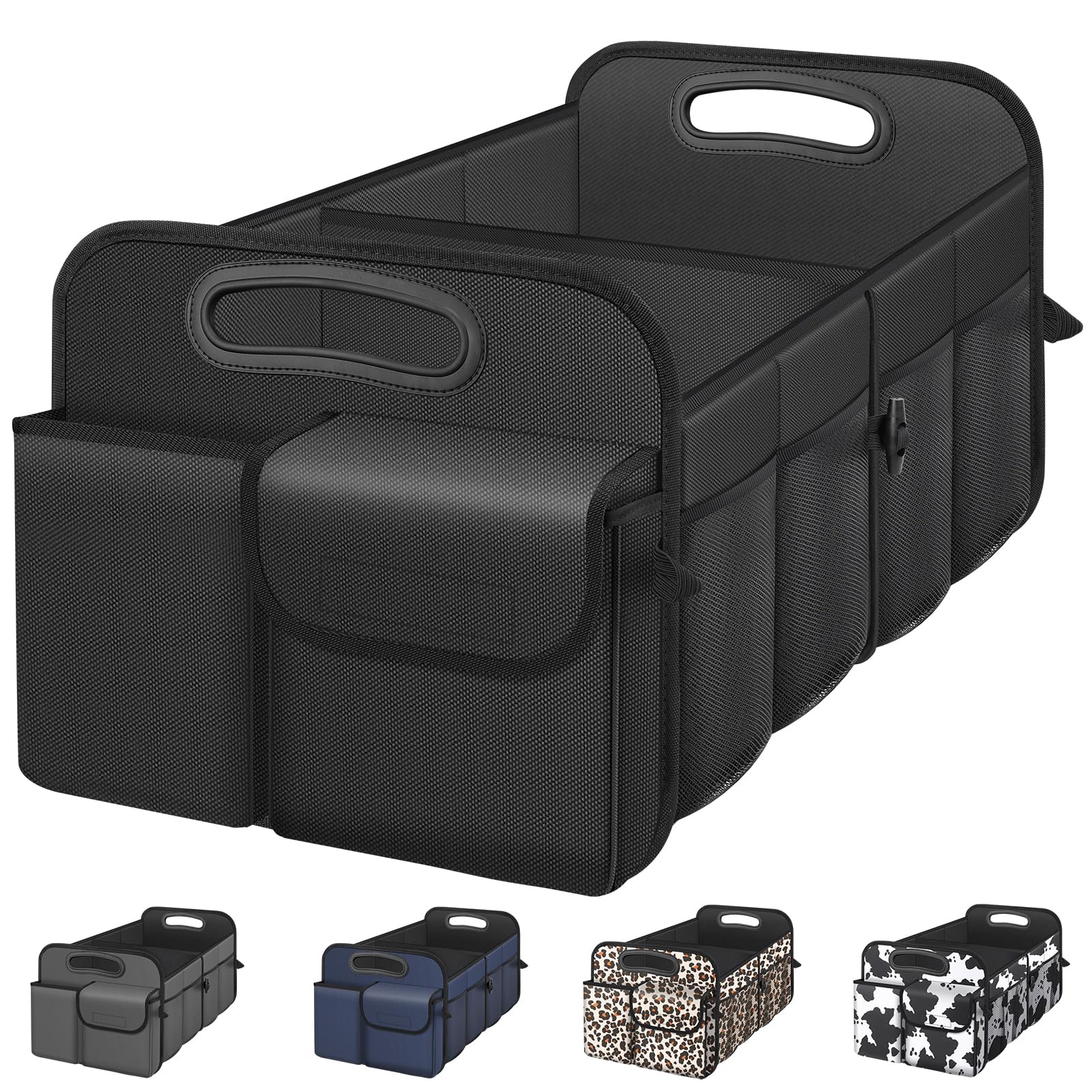Femuar Car Trunk Organizer with Large Capacity Waterproof Car Accessories for Women & Men