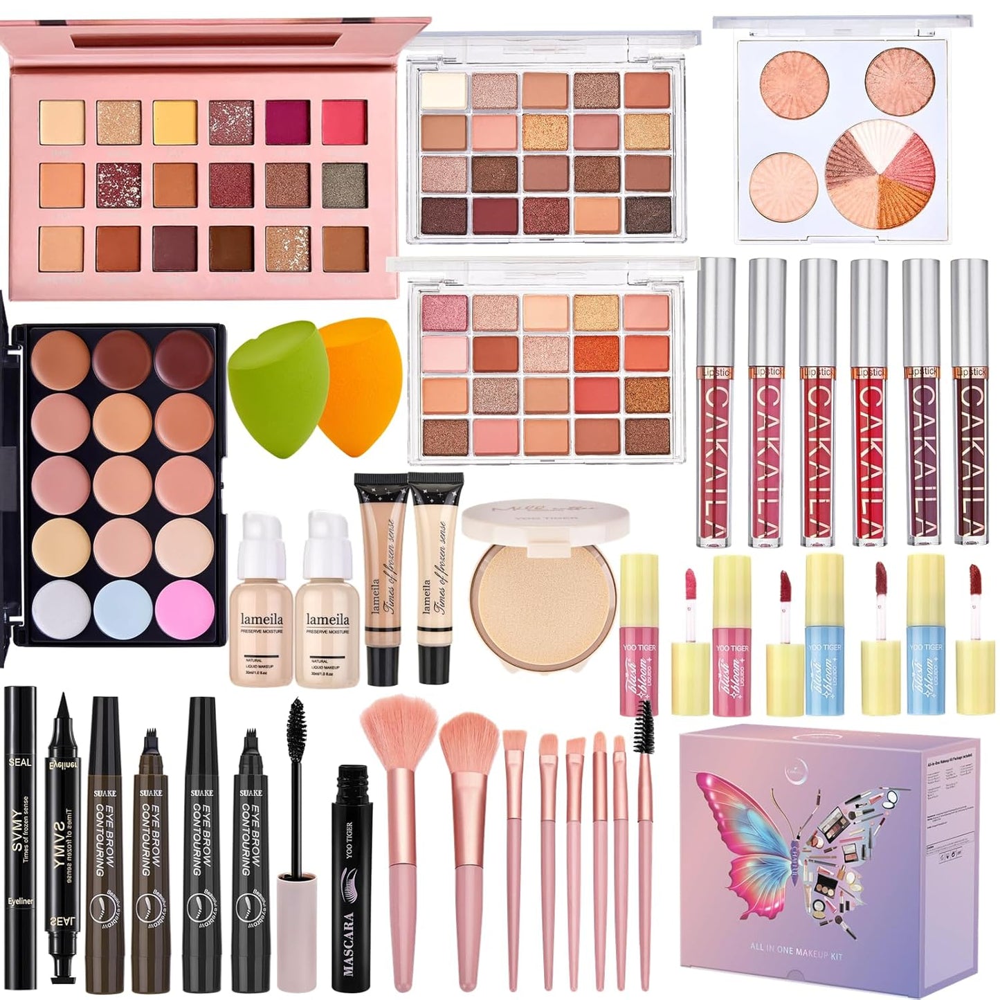 All in One Makeup Kit, Make Up Gift Set for Women, Makeup Kit for Women Full Kit, Includes