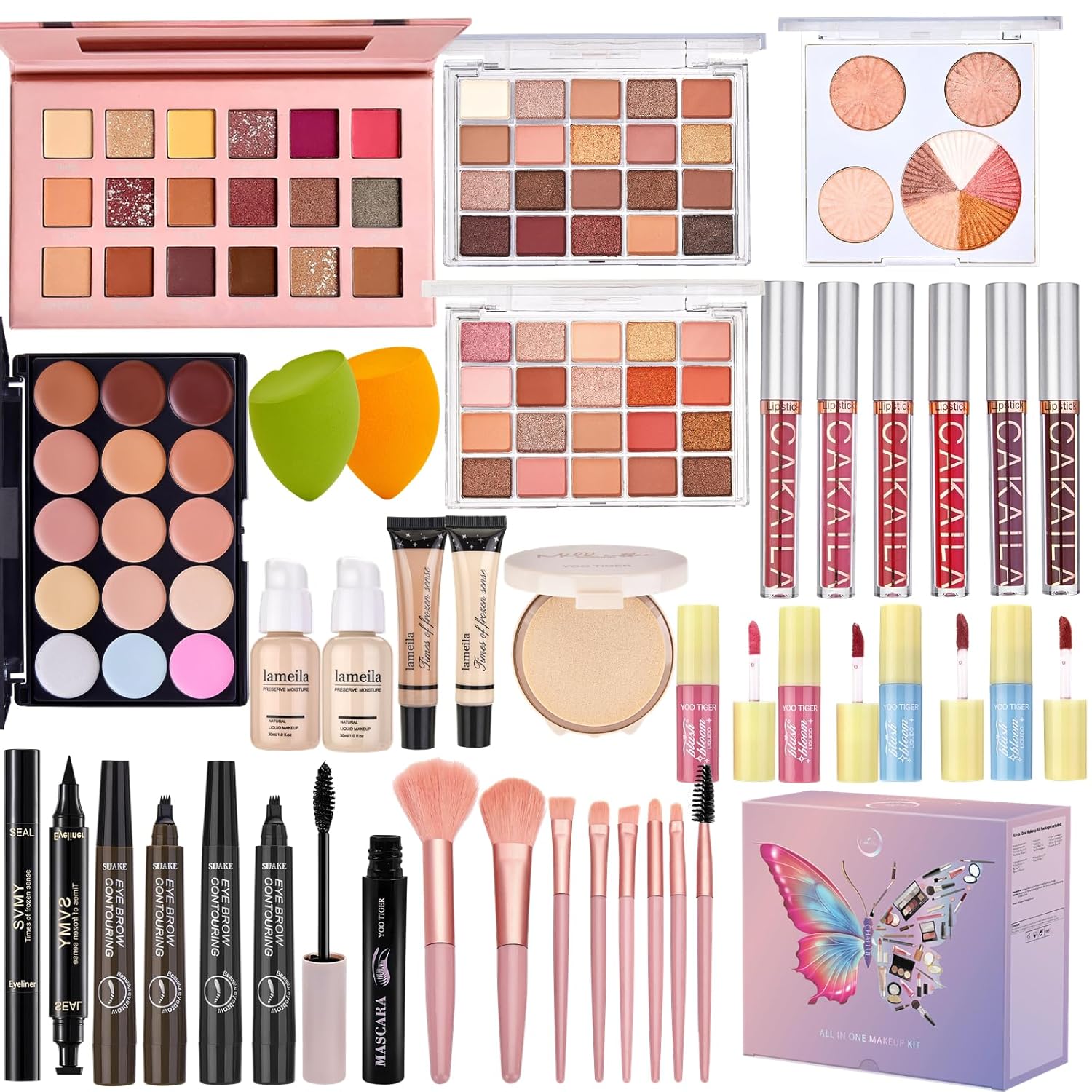 All in One Makeup Kit, Make Up Gift Set for Women, Makeup Kit for Women Full Kit, Includes