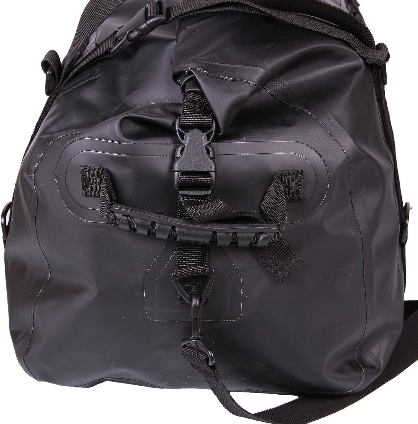 Waterproof Duffle Bag for Travel and Camping with Roll-Top Closure, Durable, All-Weather, and Versatile Dry Bag - Rockagator Mammoth Series (60 Liter, Black)