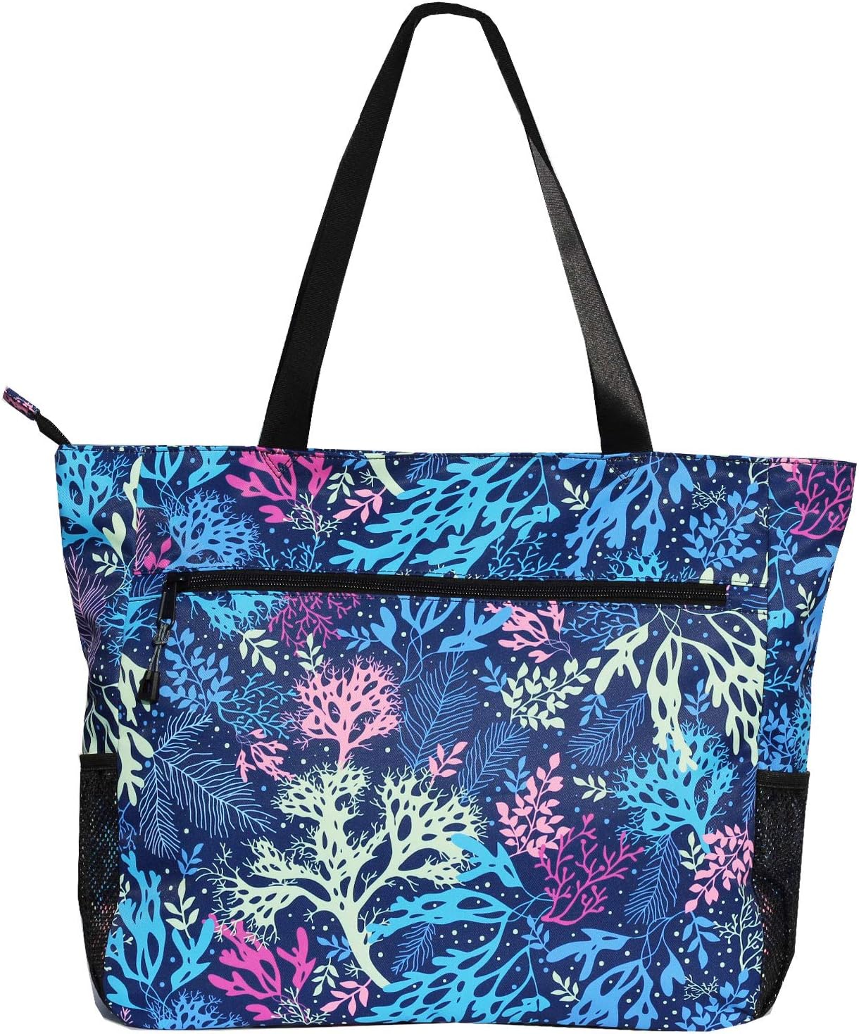 LARGE BEACH BAG Water Resistant Lightweight 20 inch Women Oversize Tote Bag for Gym Beach Travel Pool Yoga Nurse