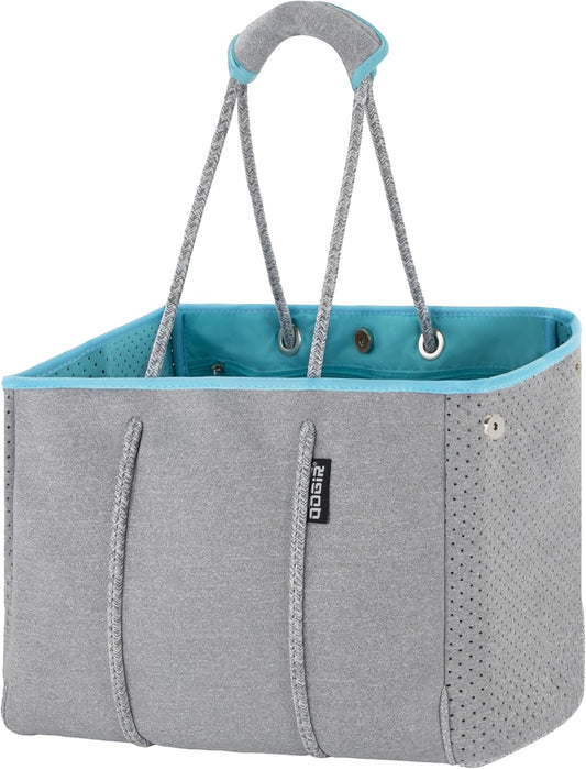 QOGiR Neoprene Multipurpose Beach Bag Tote with Inner Zipper Pocket … … … …