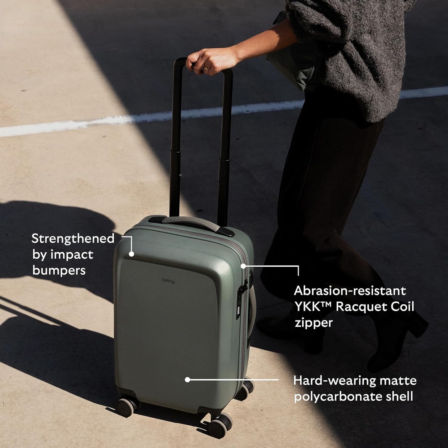 Bellroy Transit Carry-On (41L carry-on luggage, with hard shell and removable packing cells) - Bronze
