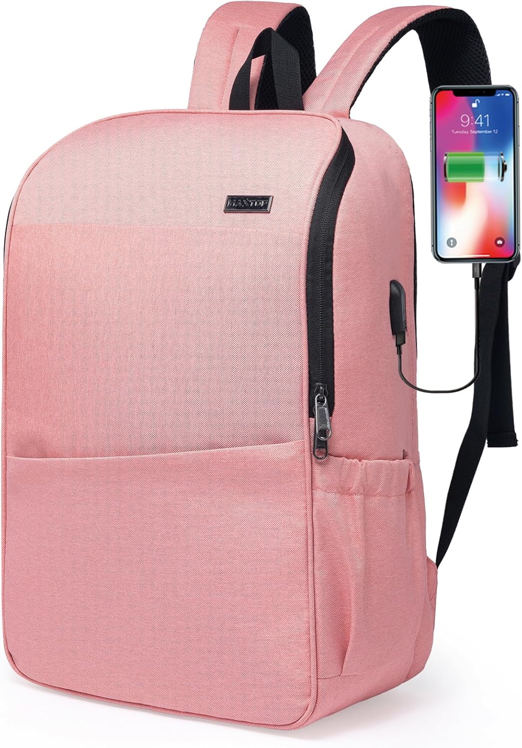 MAXTOP Deep Storage Laptop Backpack with USB Charging Port[Water Resistant] College Computer Bookbag Fits 16 Inch Laptop