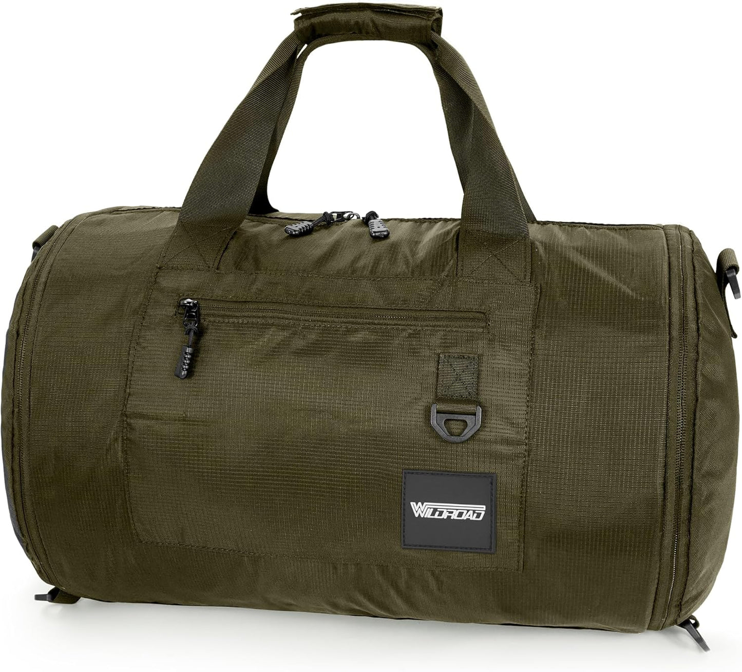 Wildroad Travel Bags for Men, Gym Bag & Duffle Bag for Travel, Carry on Duffel Bag 3 IN 1 Expandable Overnight Weekender Bag (Vintage Grey, Large-50L+ Gym Bag)