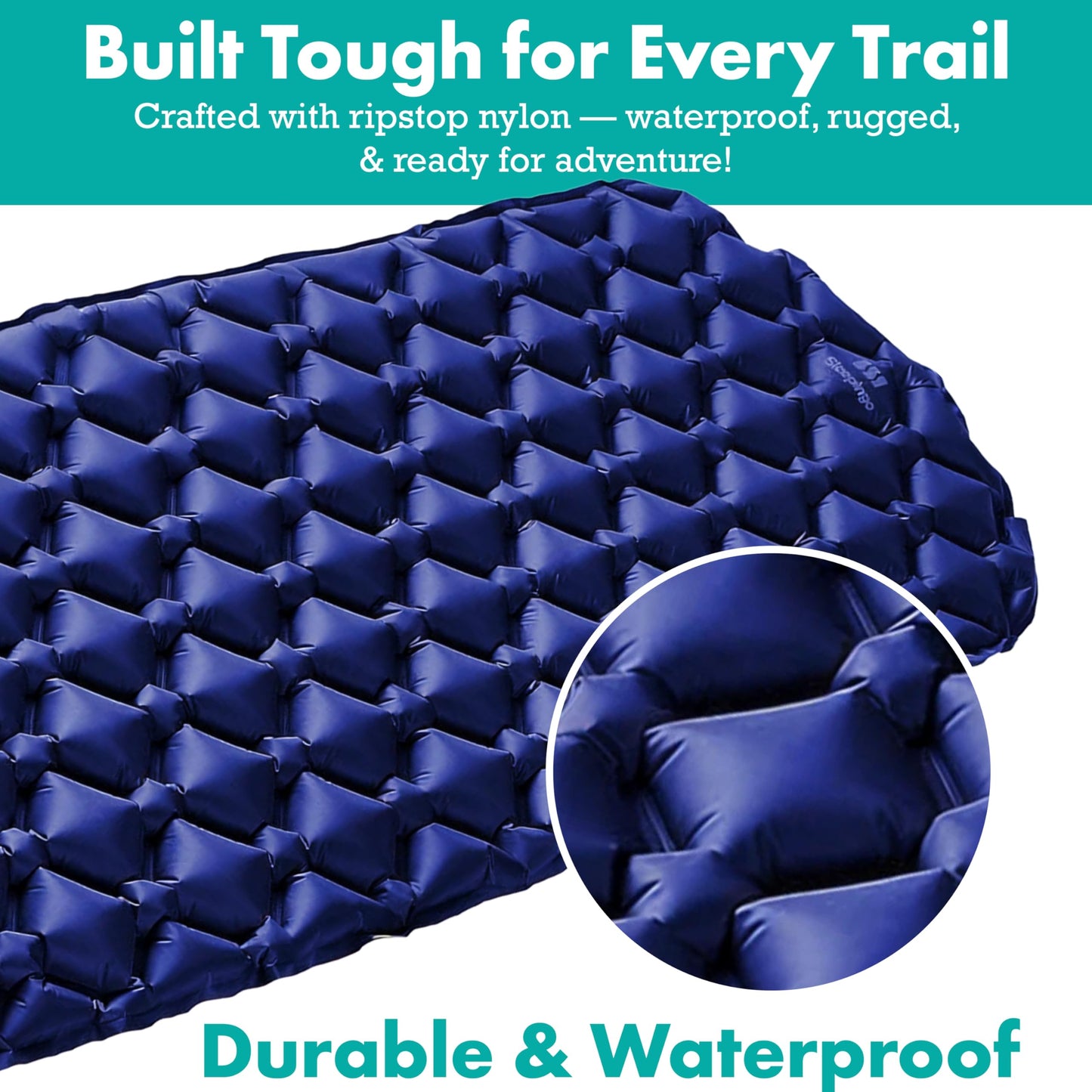 Sleepingo Inflatable Mat - Ultralight Sleeping Pad for Campings and Backpackings - Compact Air