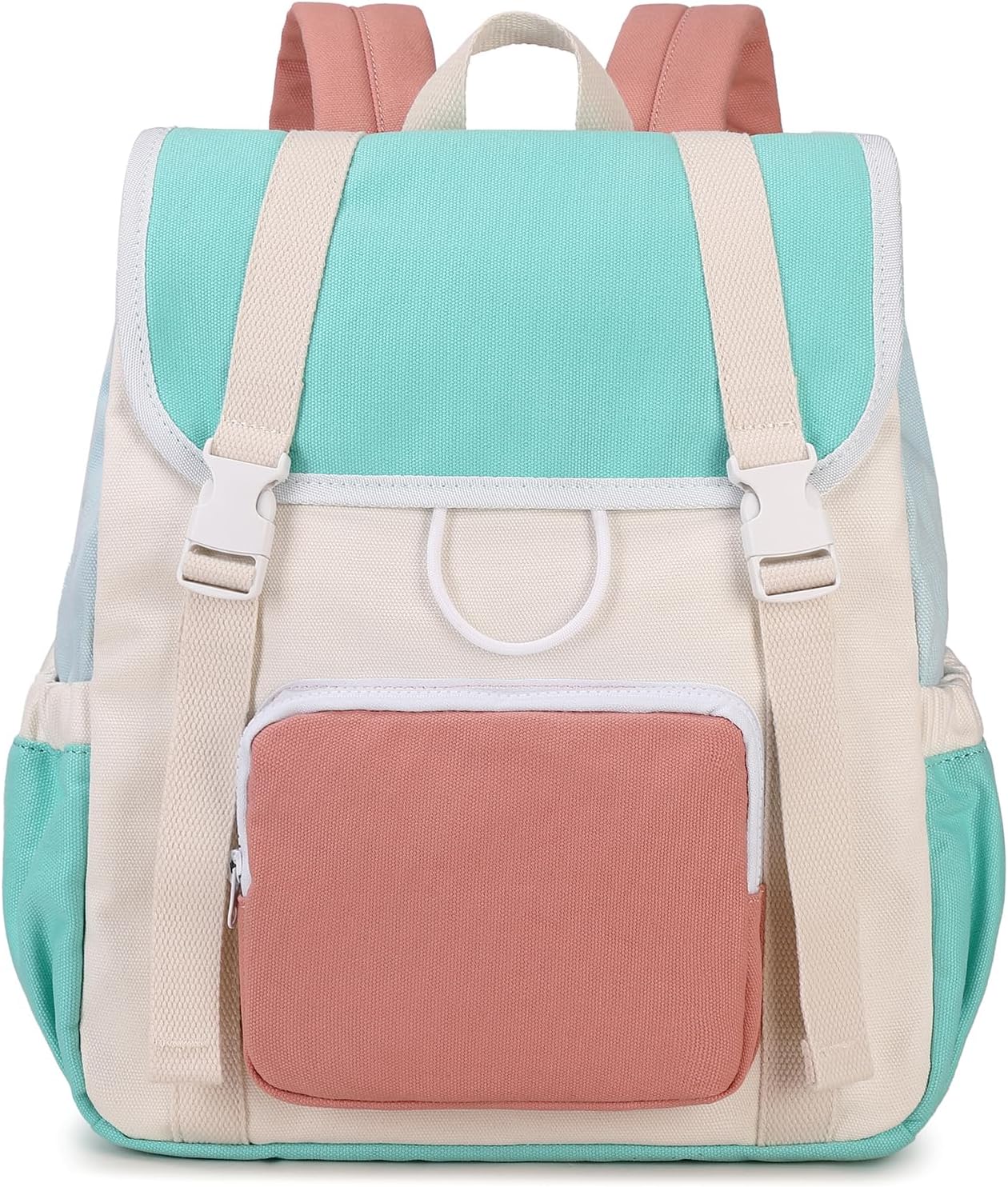Girls Backpack Travel Backpack For School Kids Canvas Book Boys, Green