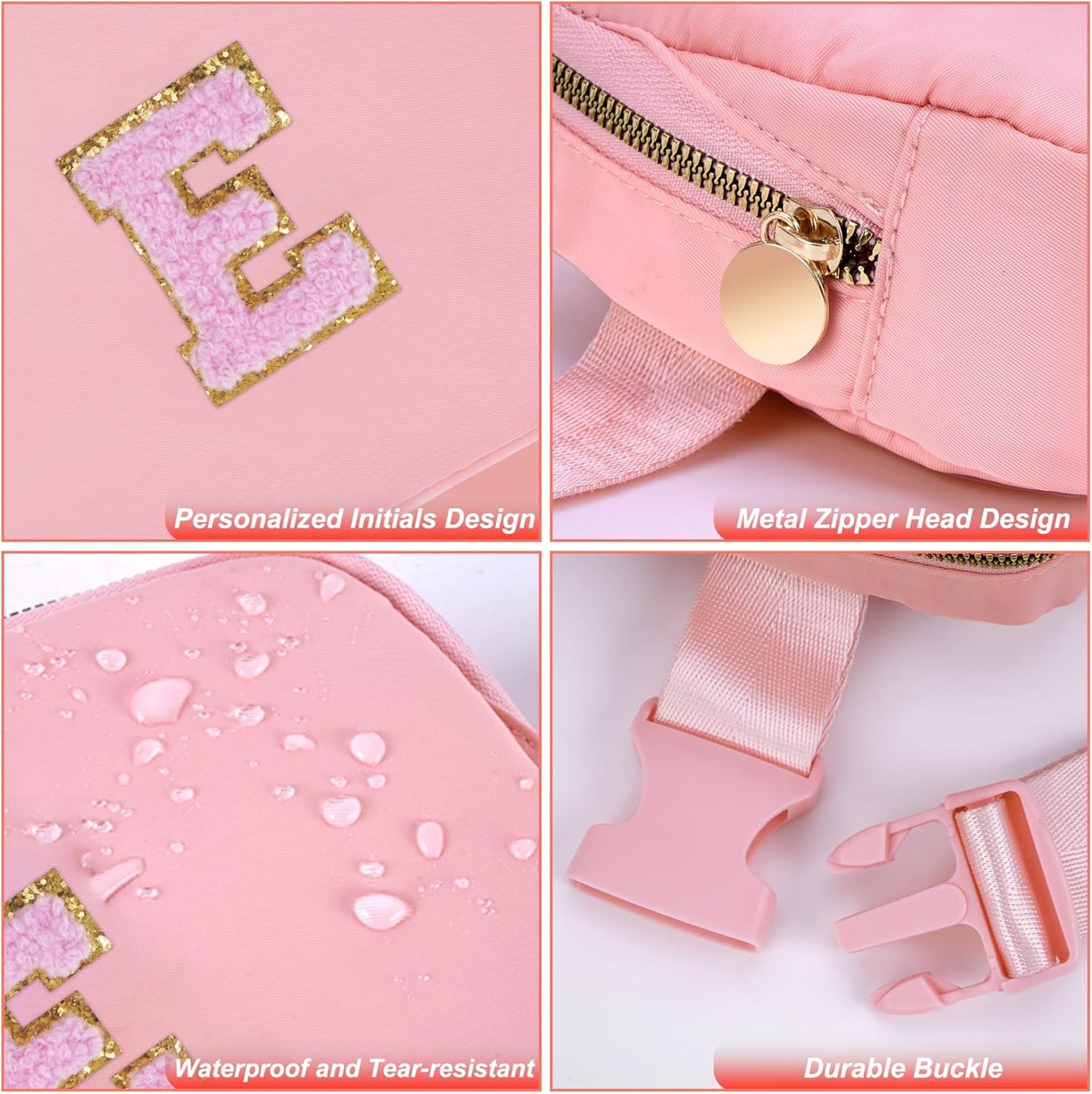 2025 Graduation Gifts for Teen Girls Women - Gifts for Her,Personalized Belt Bag for Women Girls,Fashion Waist Packs Trendy Fanny Pack Crossbody Bags | Peach,E