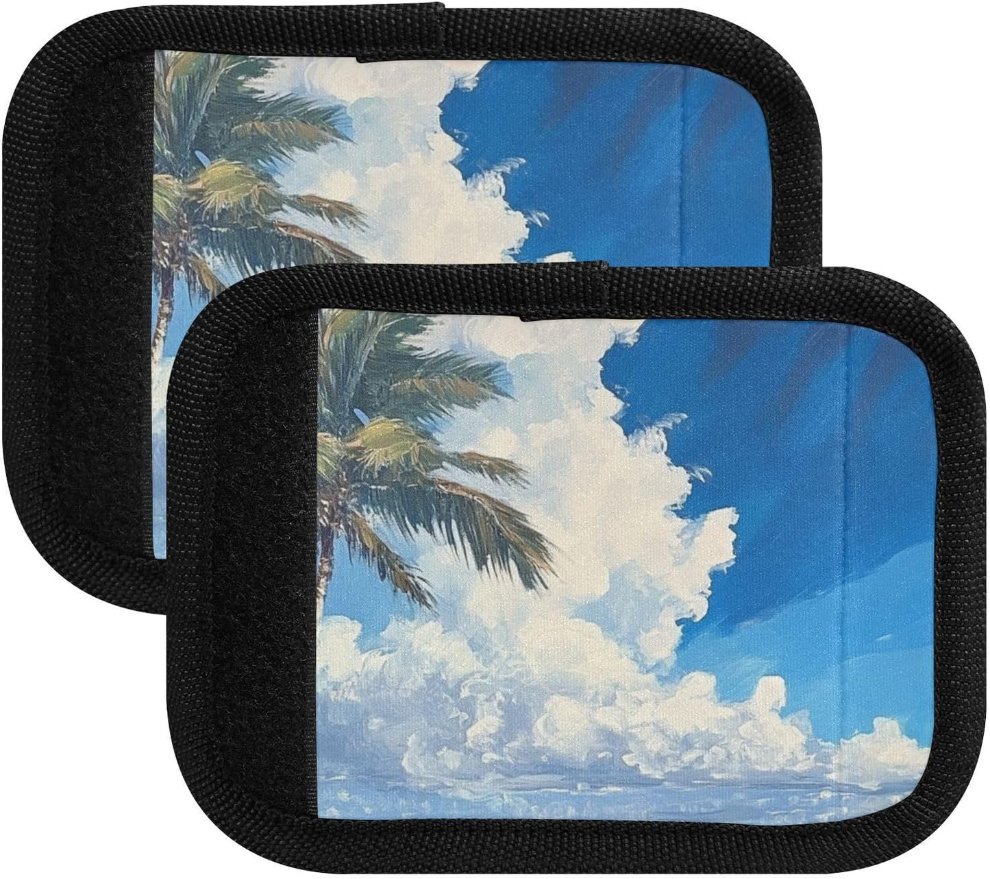 Blue Coastline 2 Pack Luggage Handle Wraps Covers for Suitcase Identifiers Bag Tags Travel Accessories