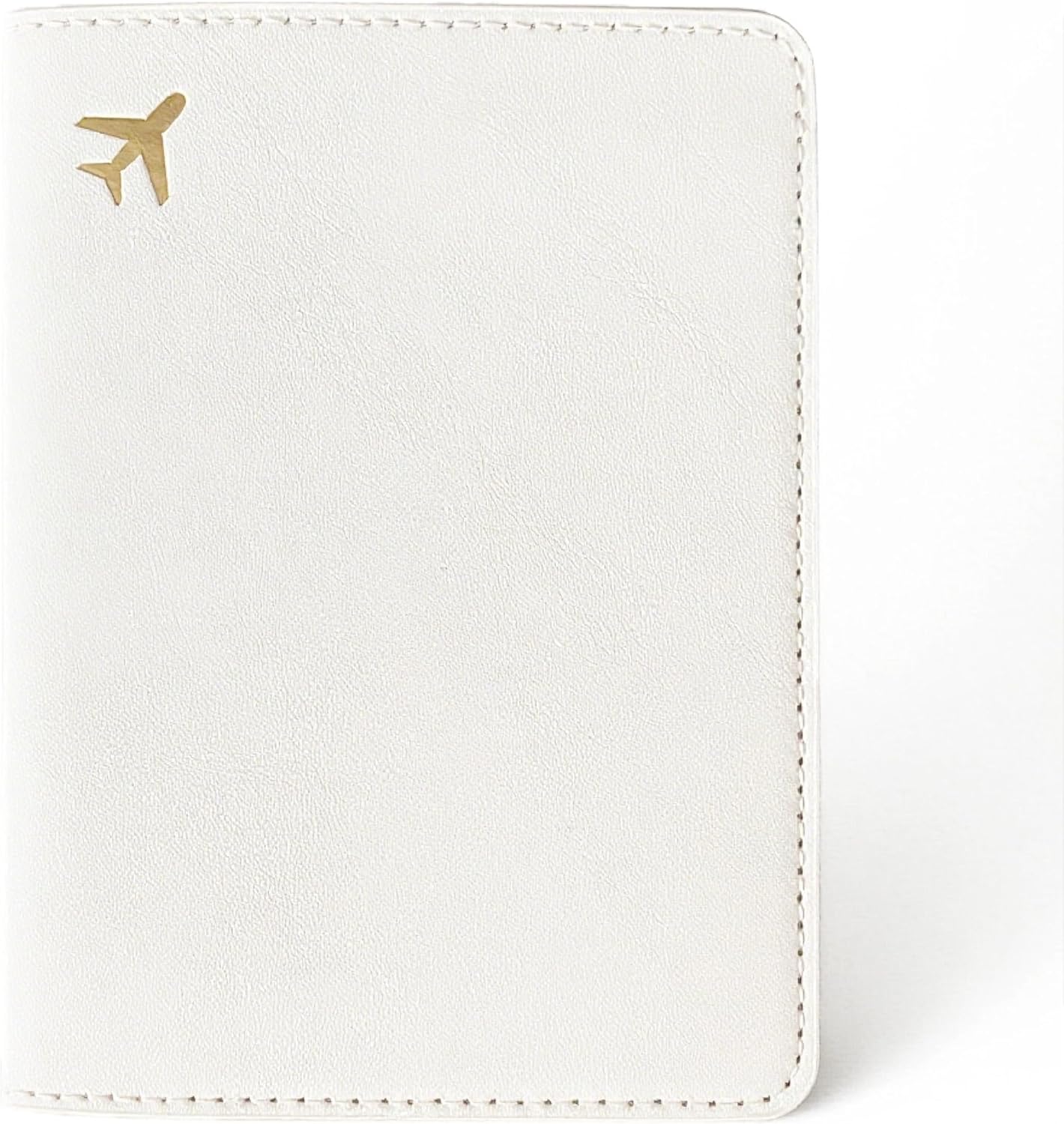 PU Leather Passport Holder Covers Case, Waterproof Rfid Blocking Travel Wallet Passport Holder(Cream)