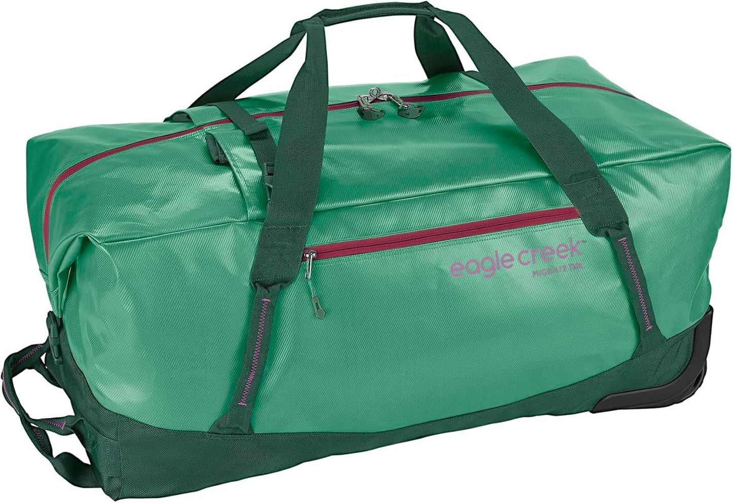 Eagle Creek Migrate 110L Wheeled Duffel Bag – Durable, Weather-Resistant Travel Duffel with Smooth Wheels - Multiple Carry Options for Easy Transport - Willow Green