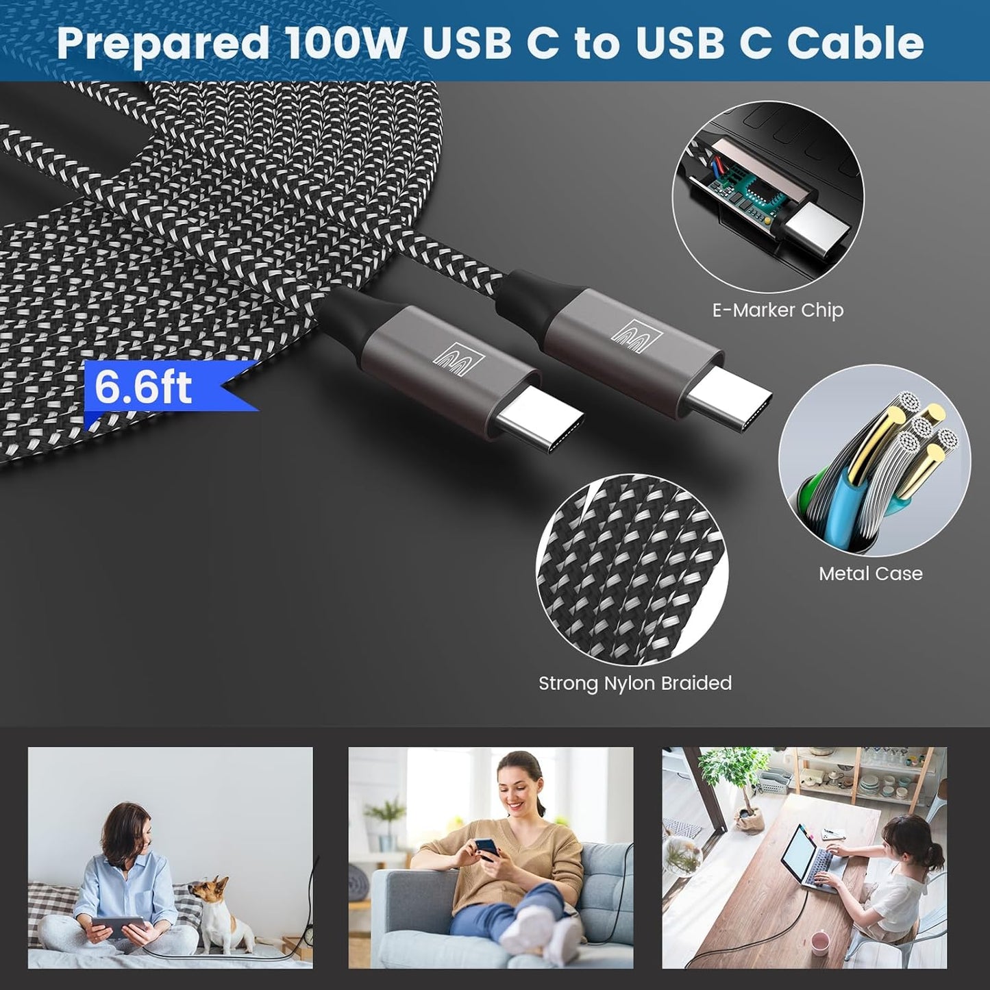 45W USB-C Charger, 2-Pack 45 Watt Super Fast Charger Type C PPS Wall/Car Charger for Galaxy S24 Ultra/S24+/S23 Ultra/S23+/S23/S22 Ultra/Note 10+, Tab S9 (6.6FT+3.3FT 5A Type C Cable)