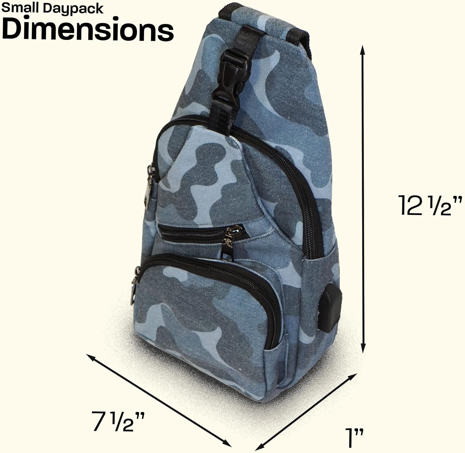 Nupouch Anti-Theft Daypack: Anti Theft Crossbody Bag, Lightweight for Travel, Hiking, or Everyday