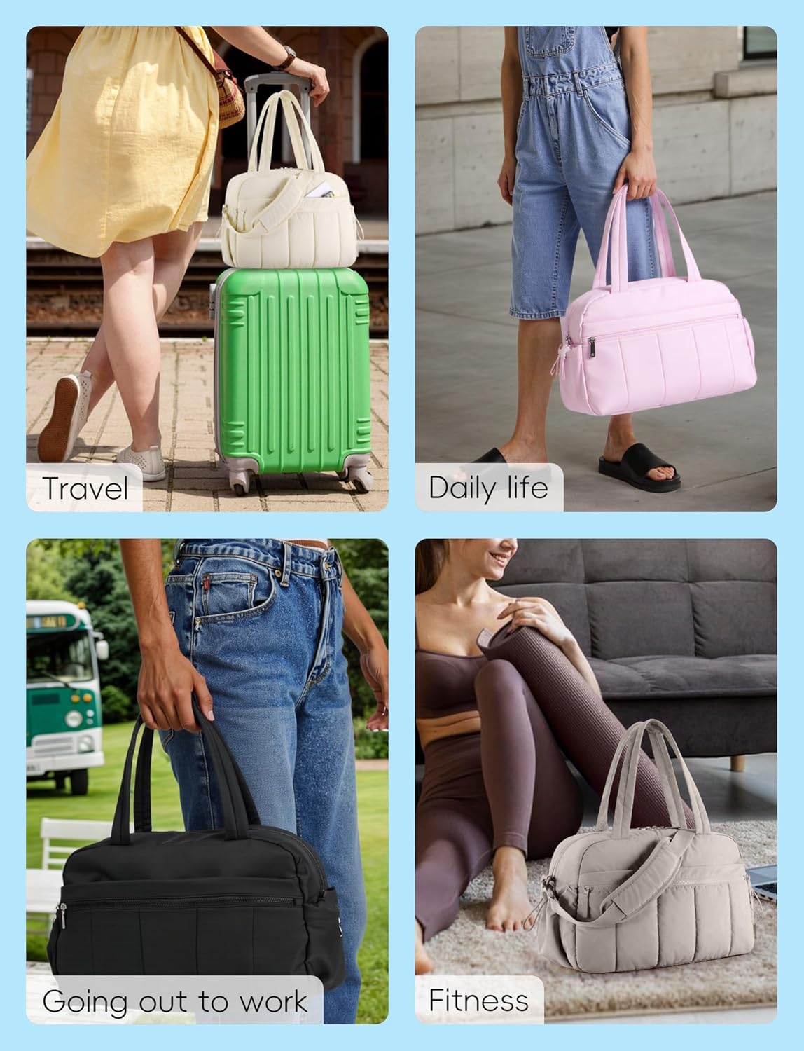 Lightweight Gym Bag with Waterproof Pocket Perfect for Travel Fitness and Daily Use dark brown