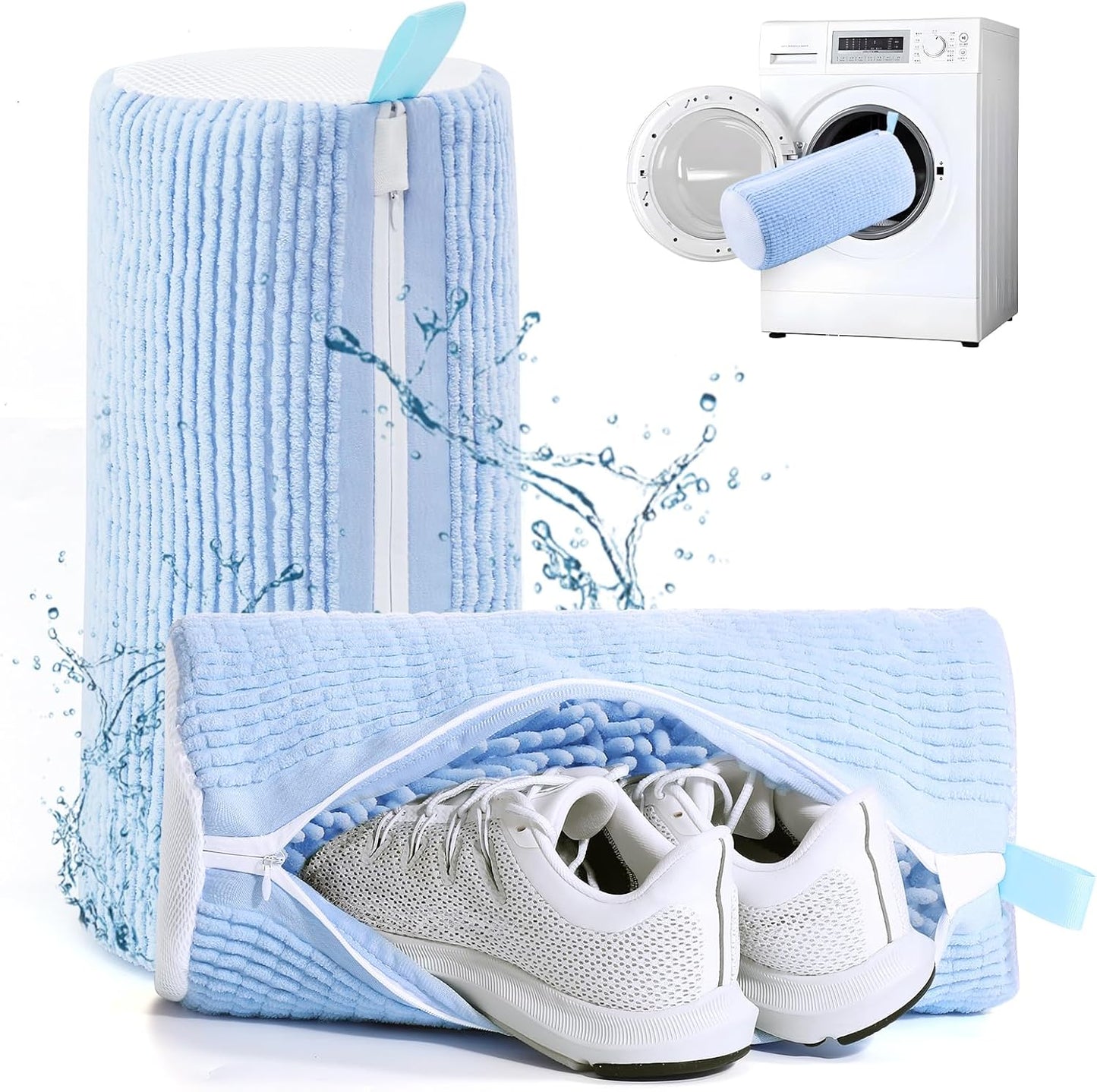 Shoe Washing Machine Bag,Shoe Laundry Bags for Sneakers, Reusable Shoe Cleaning Bag for All Shoe Sizes
