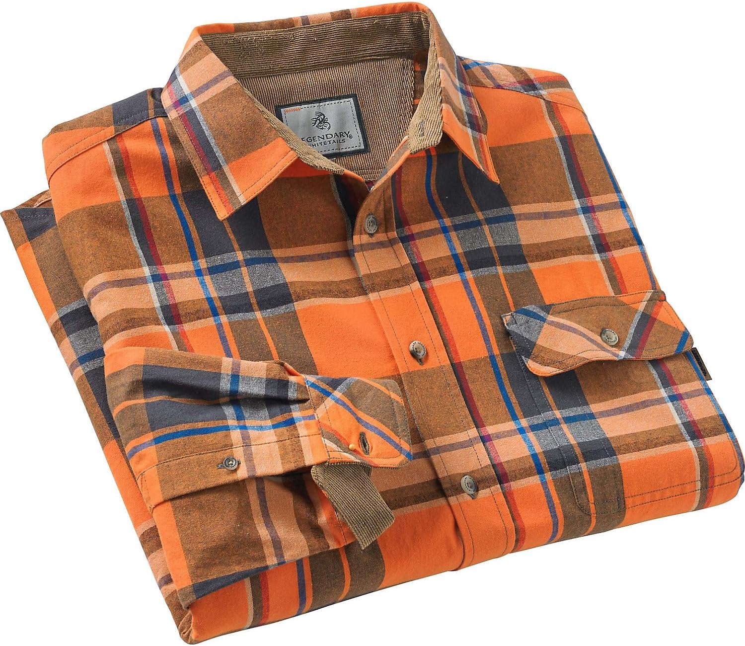 Legendary Whitetails Men's Flannel Shirt Long Sleeve Button Down 100% Cotton
