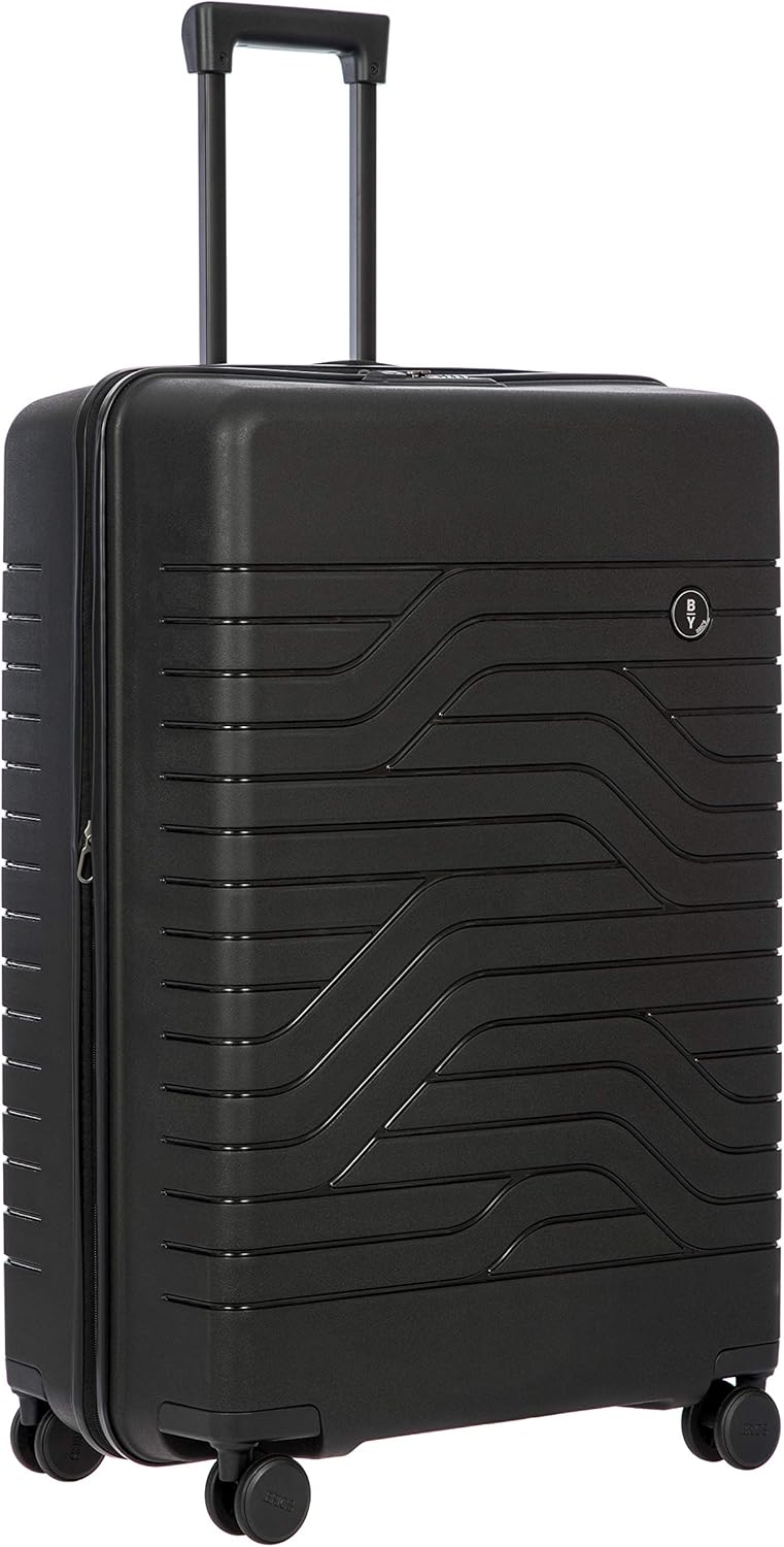Bric's B|Y Ulisse Spinner Suitcase, Expandable Hard Shell Luggage with TSA Lock and Smooth 360° Wheels 30" – Black