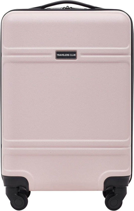 Travelers Club Skyline Spinner Luggage, Filmy, 22-Inch Carry-On