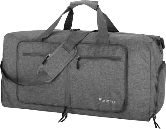 Woogwin Travel Duffel Bag Large Foldable Waterproof Overnight Bag for Beach Swim Bags Pool Sports Gym