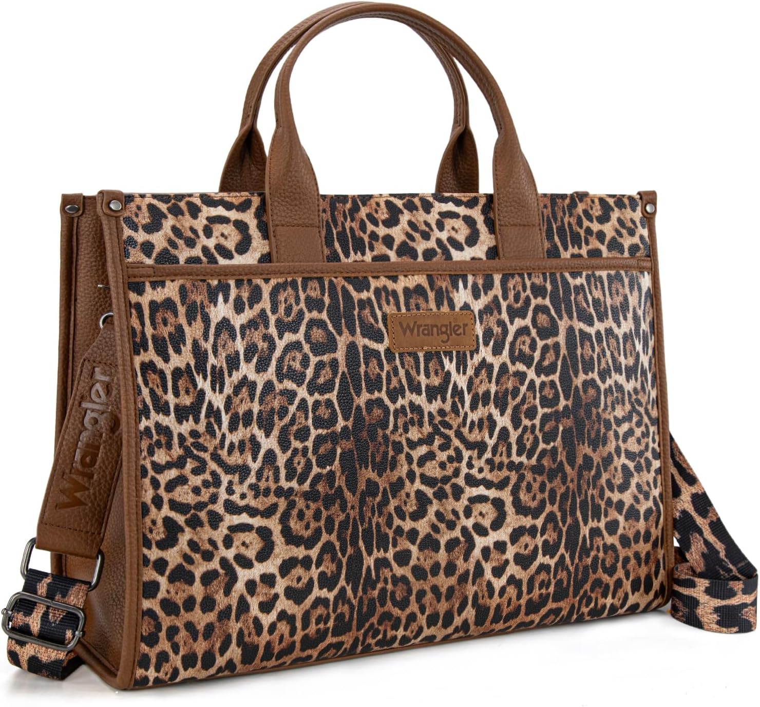 Wrangler Laptop Bag for Women 15.6 Inch Vintage Work Tote Bag for Business Briefcase Handbag with