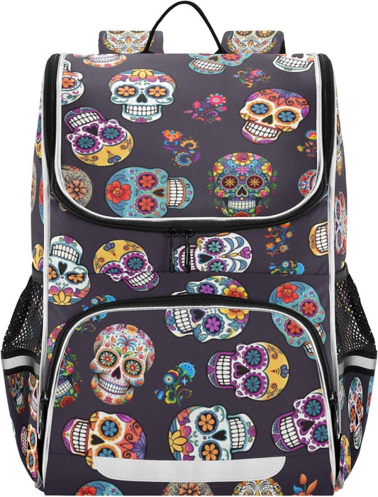 Mexico Sugar Skull Cute Backpack For Girls Kids Backpack Boys Teen School Bag Bookbag Travel Daypacks