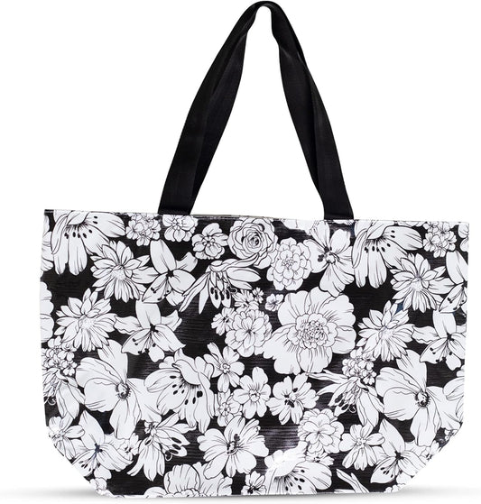 Alux Tote Bag for Women - Waterproof, Sturdy & Spacious Bag for Beach, Work, Gym, Travel - Eco-Friendly & Easy to Clean